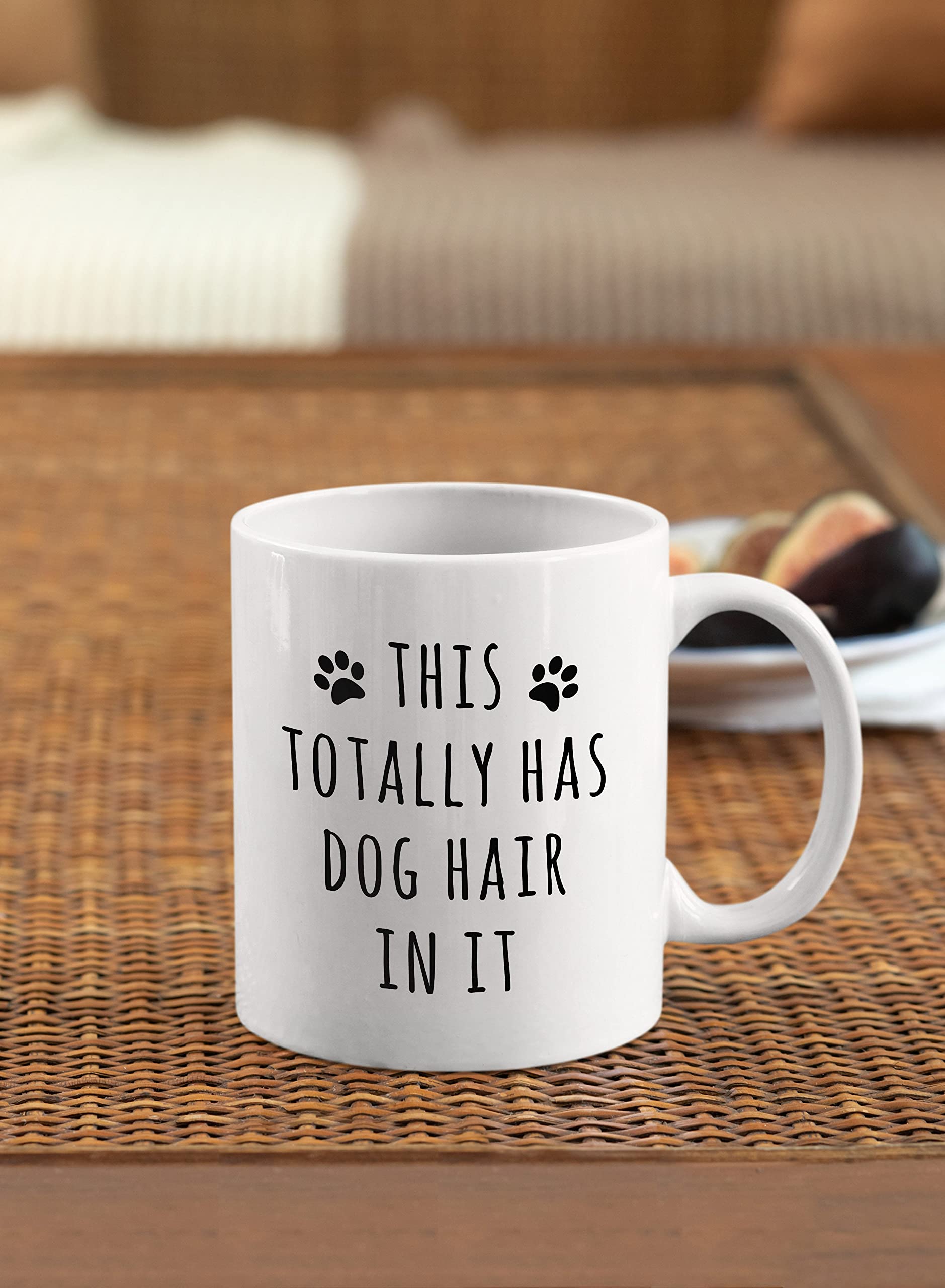 Funny Dog Hair Coffee Mug - 11oz Ceramic Cup for Dog Lovers | Perfect Gift for Dog Moms & Dads | Great for Coffee, Tea & Hot Drinks at Home or Office