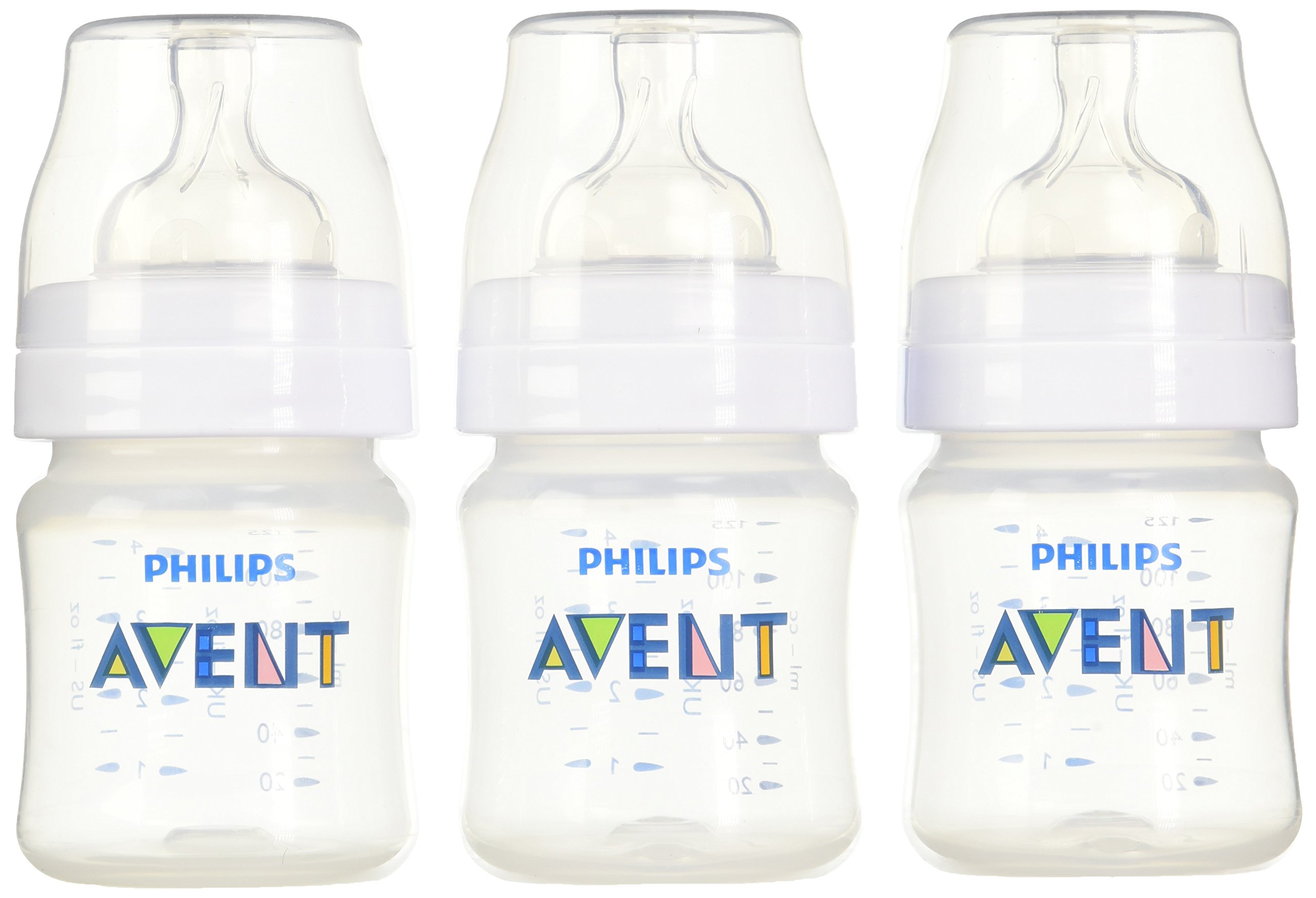 Philips AVENT Classic Plus BPA-Free Baby Bottles, 4oz (5-Pack) - Safe Polypropylene Feeding Bottles for Newborns & Infants | Ideal for Breastmilk & Formula Feeding at Home or On-the-Go