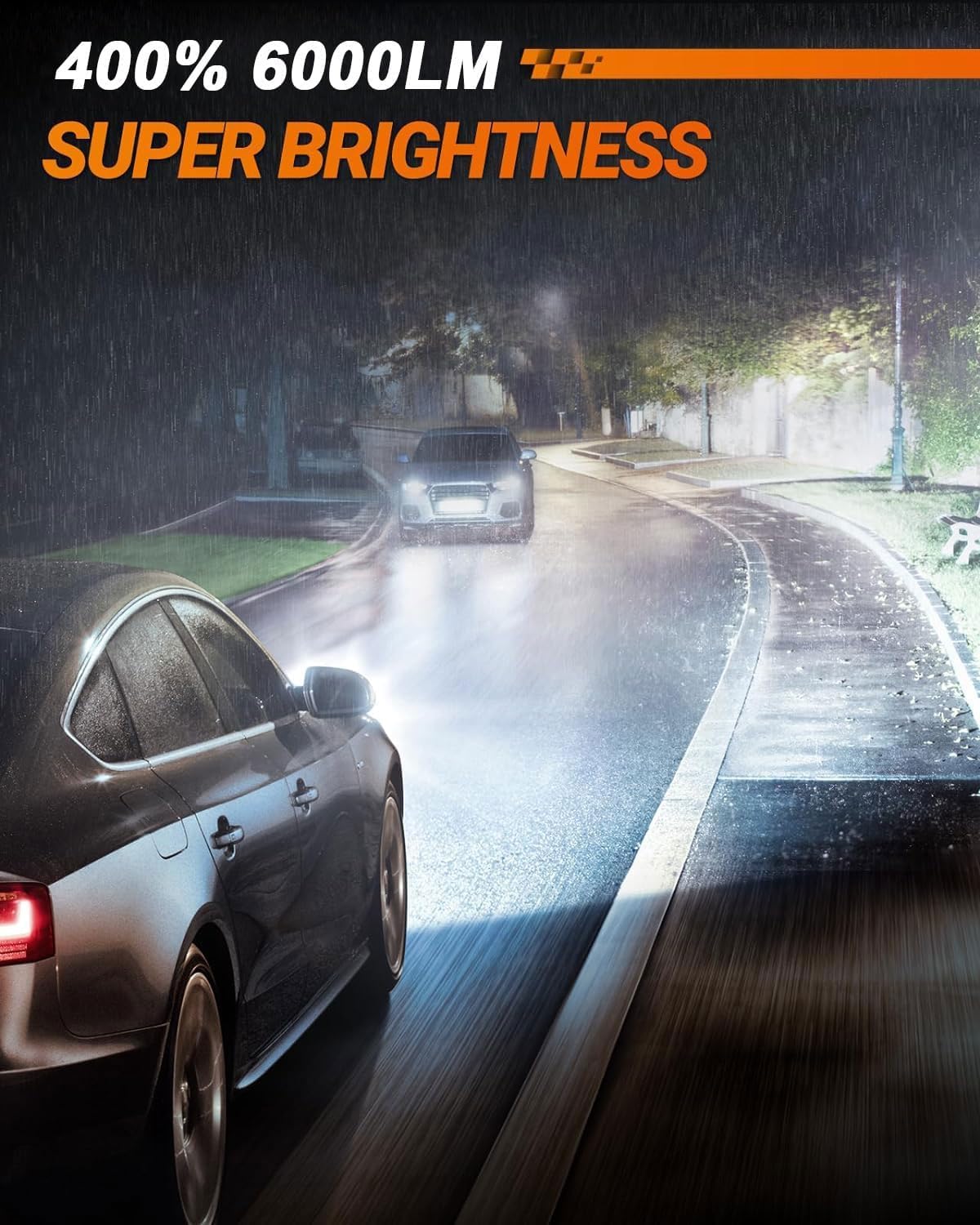 SEALIGHT H10 LED Fog Light Bulbs 6000K Diamond White - 400% Brighter Halogen Replacement, Plug & Play, Aviation Aluminum - Perfect for Trucks & Cars (Great for Night Driving & Foggy Conditions)