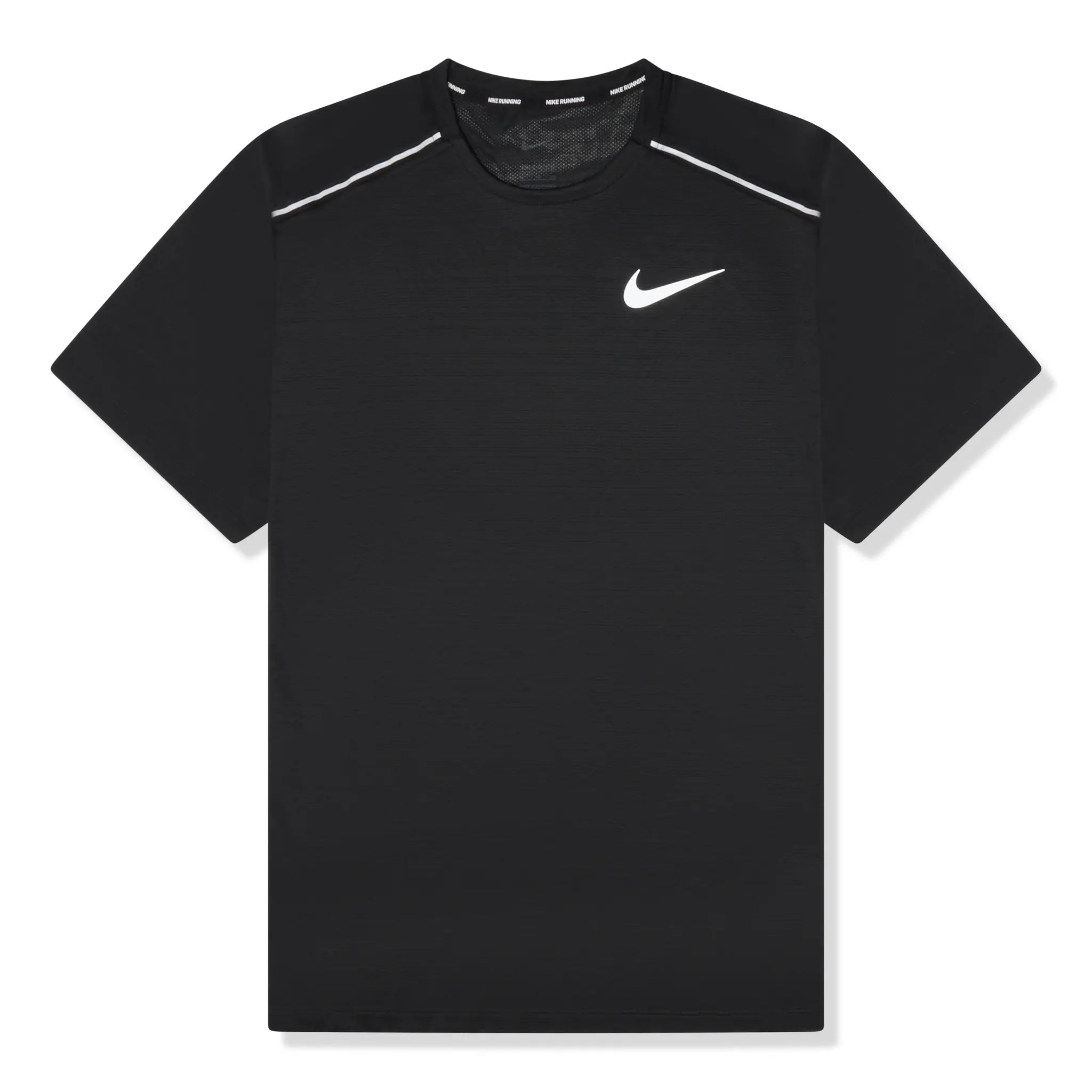 Nike Dri-FIT 1.0 Black Running Shirt for Men - Moisture-Wicking Performance Tee for Marathon Training & Gym Workouts