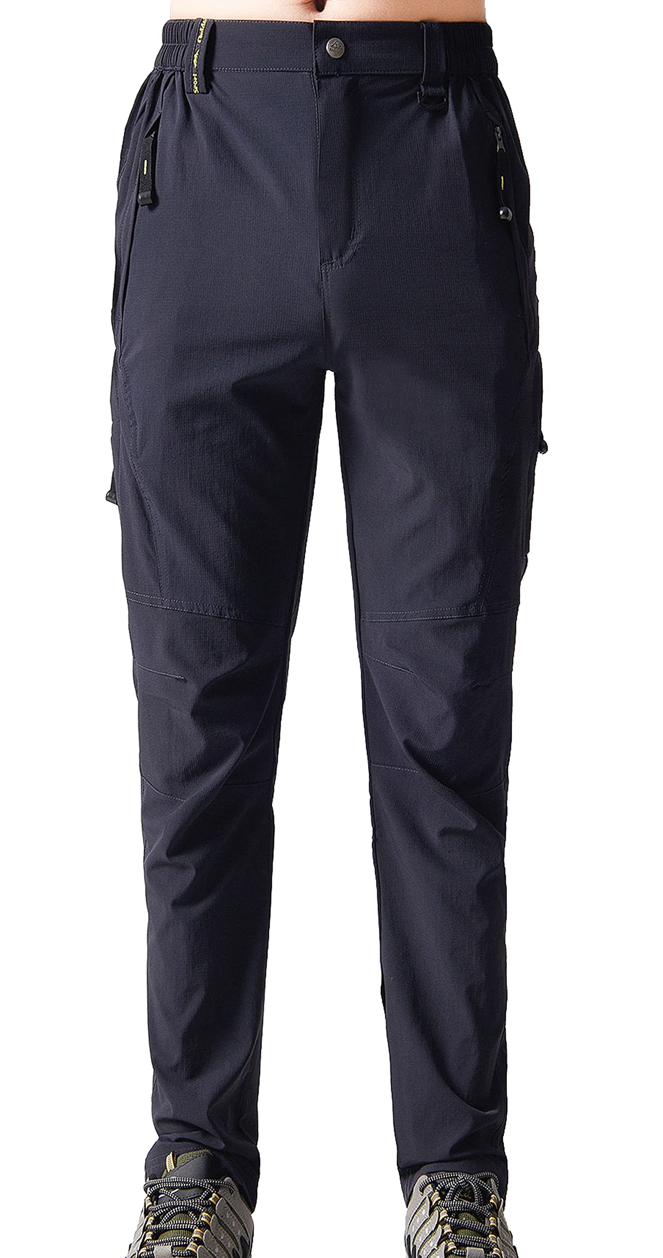 Men's Windproof Quick-Drying Outdoor Pants - Lightweight Hiking & Travel Trousers for Camping, Running & Adventure Activities