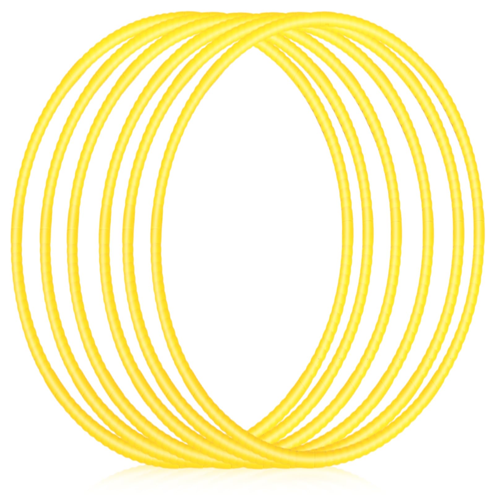 Shappy 6-Piece Detachable Adjustable Plastic Hula Hoop Set - Colorful Playground Toys for Teens, Gymnastics, Dog Agility Training & Party Decorations (Ideal for Outdoor Games, Fitness Workouts & Backyard Fun)