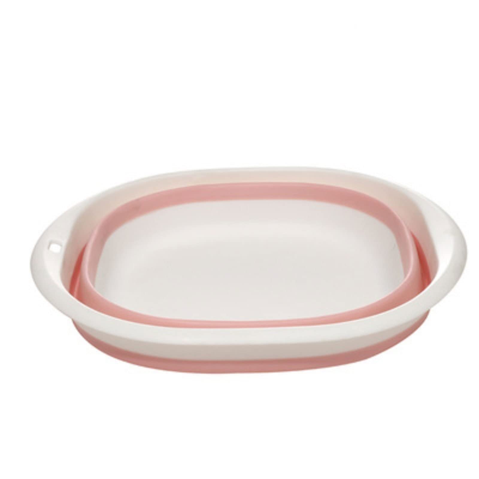 Foldable Collapsible Wash Basin - Non-Slip Travel Bucket for Camping, Laundry & Household Use | Portable Sink Tub (Pink, Large Size) | Perfect for Outdoor Adventures, RV Trips & Small Space Living
