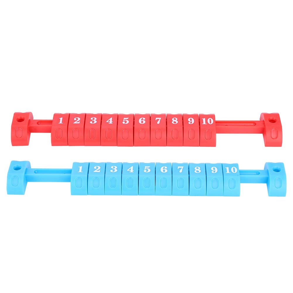 2Pcs Foosball Table Score Counter - Red & Blue Air Hockey Scoring Units for Table Football Games | Perfect for Home Game Rooms, Bars, and Arcades