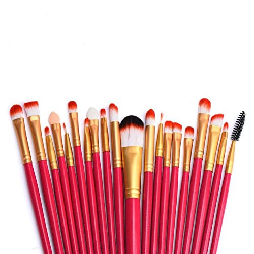 20pcs Eyeshadow Brush Set - Soft Wool Makeup Brushes for Professional & Home Use