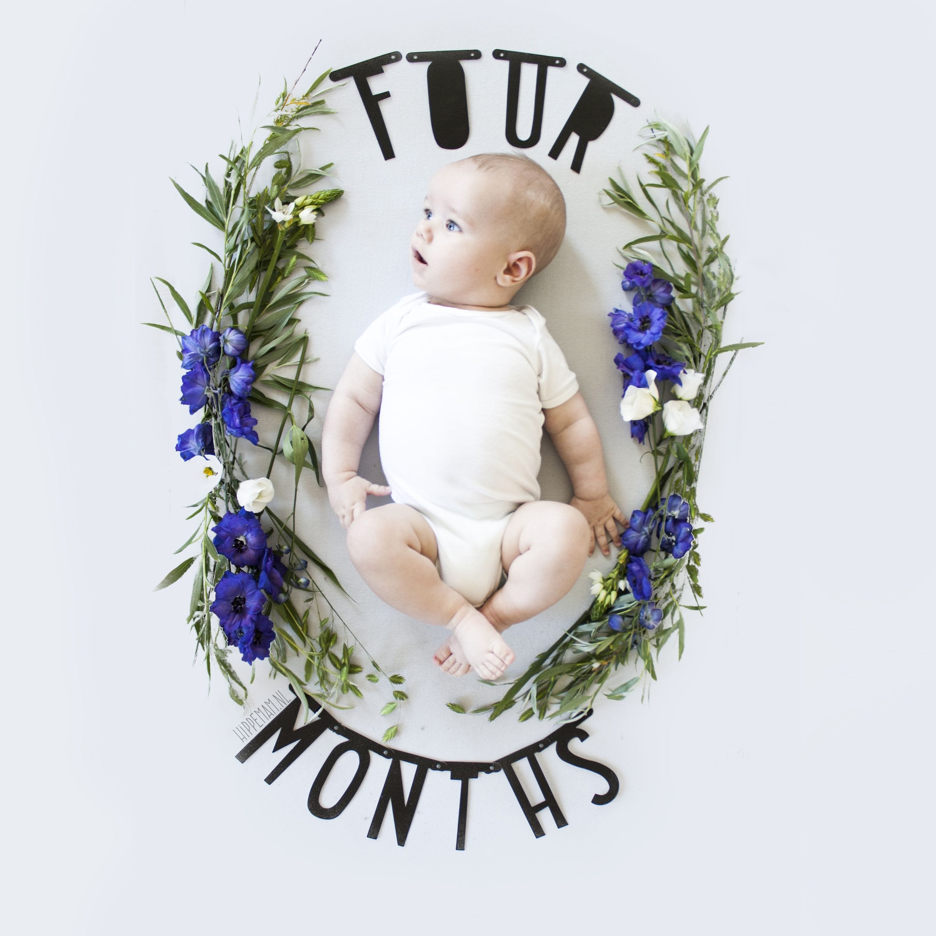 A Little Lovely Company Black Letter Banner - Perfect for Birthday Parties, Baby Showers & Home Decor
