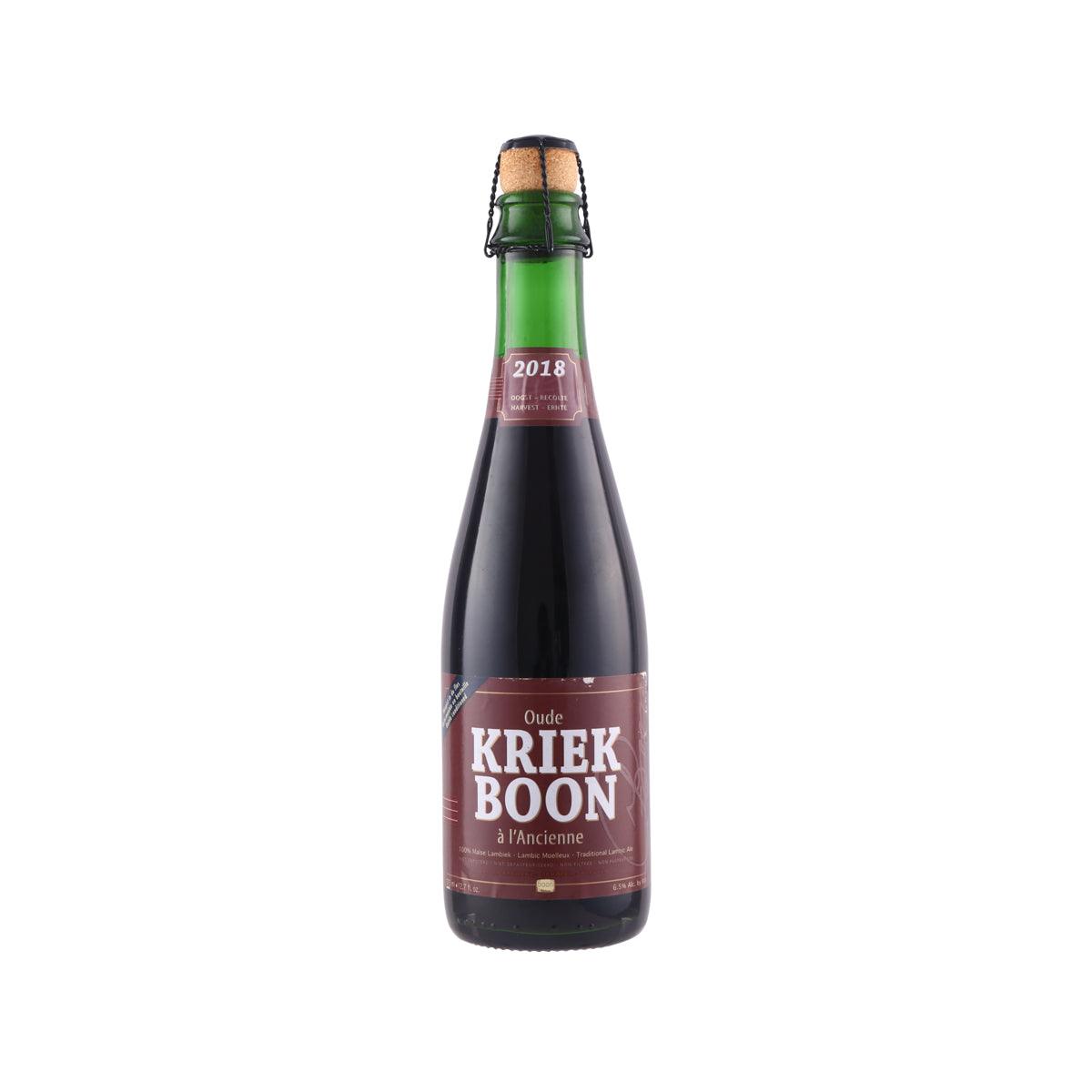 Brouwerij Boon Oude Kriek Beer - 6.5% ABV Belgian Sour Cherry Ale - 375ml Bottle - Perfect for Beer Enthusiasts & Food Pairing with Cheese or Desserts