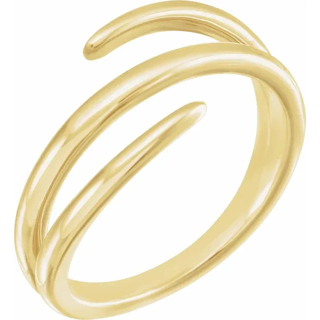 Elegant Gold Coil Ring for Women - Dainty Stackable Boho Jewelry - Perfect for Everyday Wear, Parties & Gifts