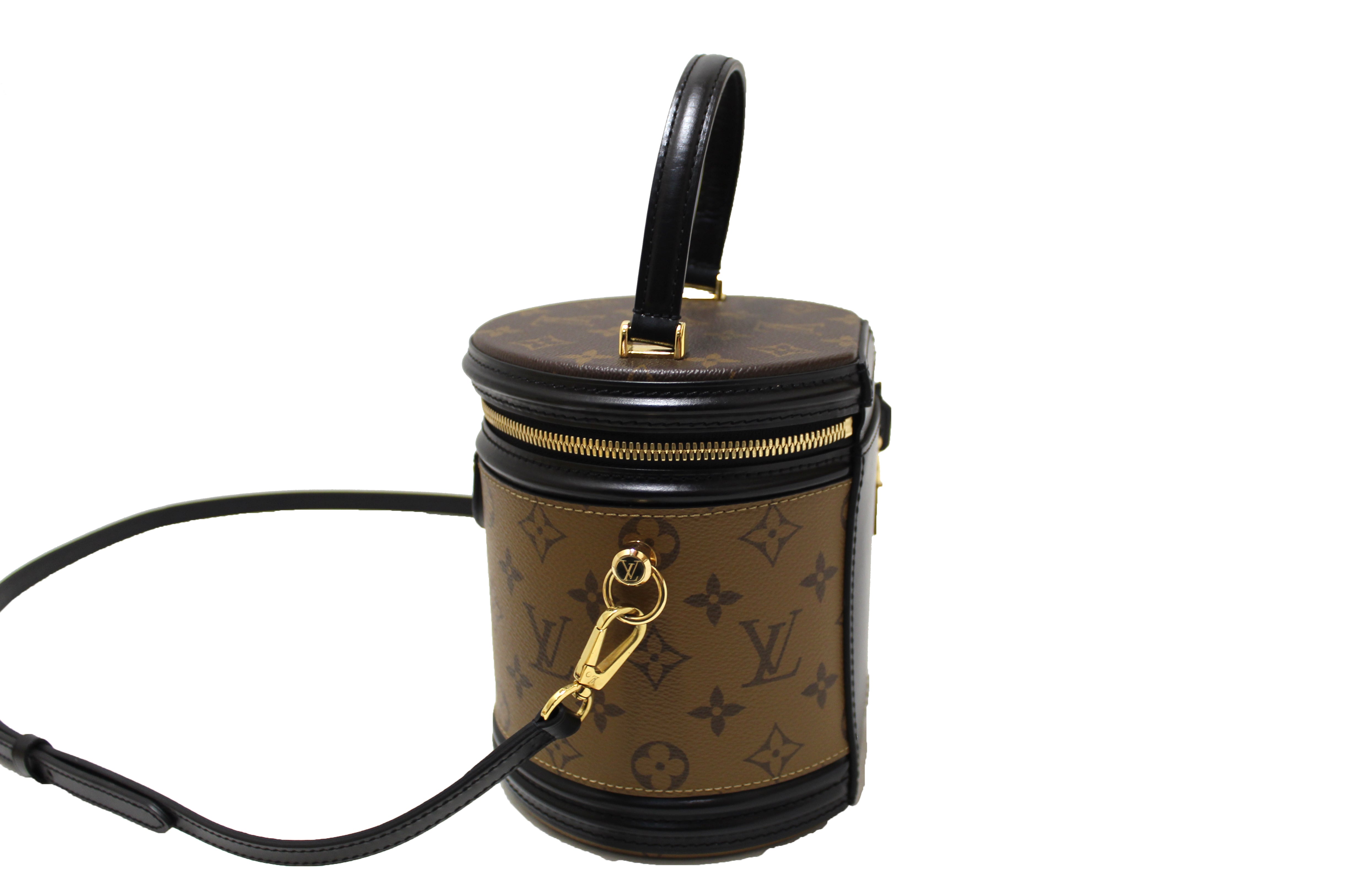 Authentic Louis Vuitton Monogram Reverse Canvas Cannes Vanity Bag - Luxury Crossbody Purse for Women, Fashionable Designer Handbag for Parties, Travel & Everyday Use