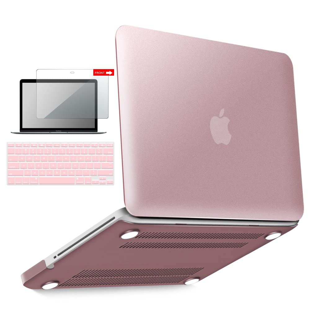 IBENZER Hard Plastic Protective Case for MacBook Pro 13 Inch A1278 (2008-2012 Model) with Keyboard Cover & Screen Protector - Compatible with Older Mac Pro 13