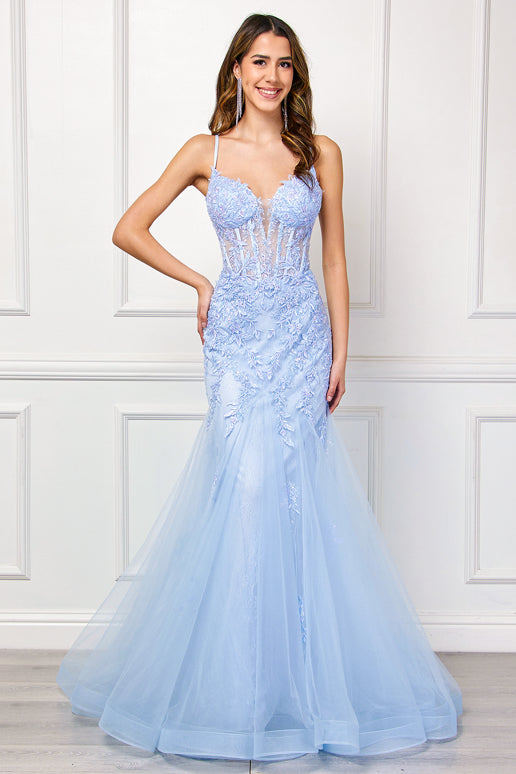 Hera Gown Baby Blue - Elegant Formal Dress for Women | Perfect for Weddings, Prom & Evening Parties