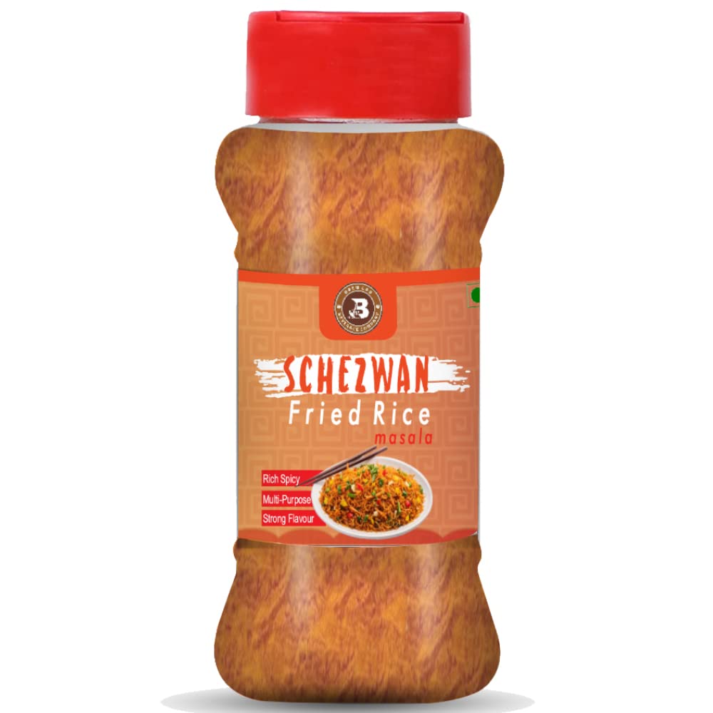 Brew Lab Schezwan Fried Rice Masala - Authentic Chinese Spice Blend | 100g | No MSG, No Preservatives | Perfect for Stir Fry, Fried Rice & Asian Cooking