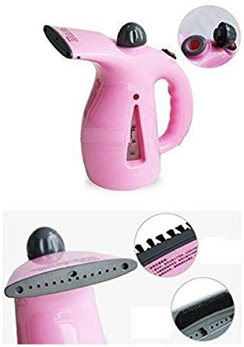 TOPHAVEN 2-in-1 Facial & Garment Steamer - Portable Clothes Iron Steamer with Fabric Brush for Home, Office & Travel | Perfect for Wrinkles Removal, Skin Care & Quick Outfit Refresh (Pink)