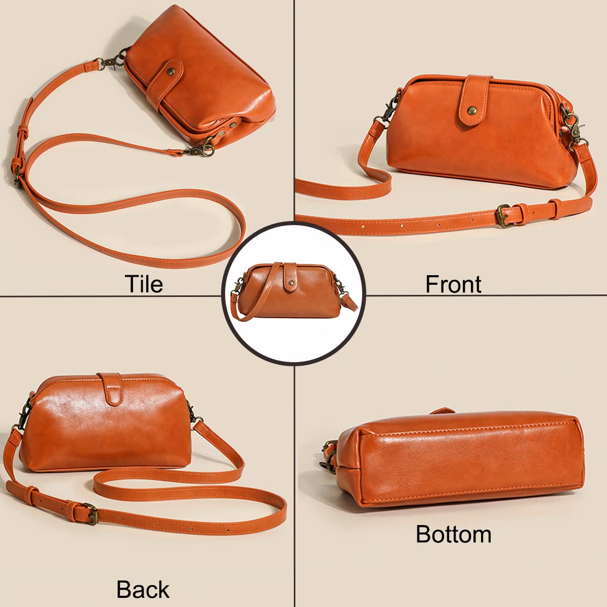 Stylish Women's PU Leather Shoulder Bag Crossbody Satchel with Magnetic Buckle - Perfect for Work, Travel & Everyday Use