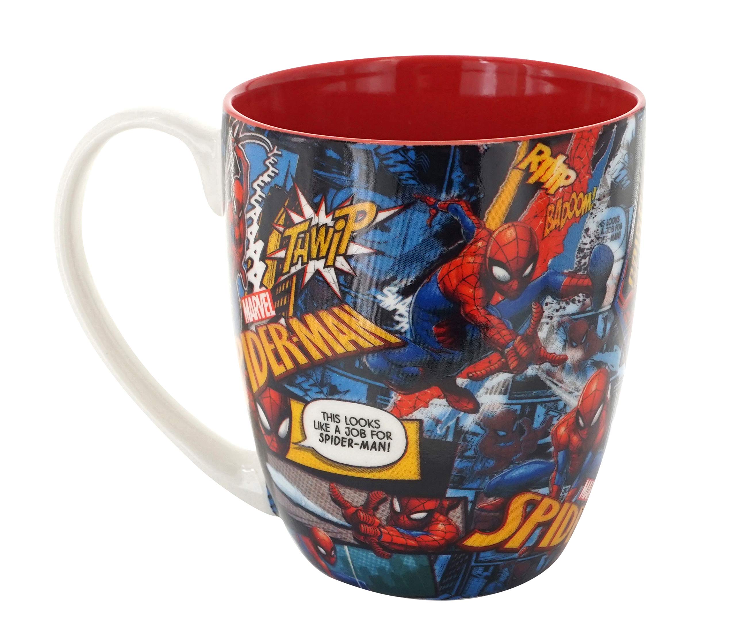 Spider-Man Coffee Mug - Insulated Superhero Themed Cup for Hot & Cold Drinks - Perfect for Marvel Fans, Office Use, and Gift Giving