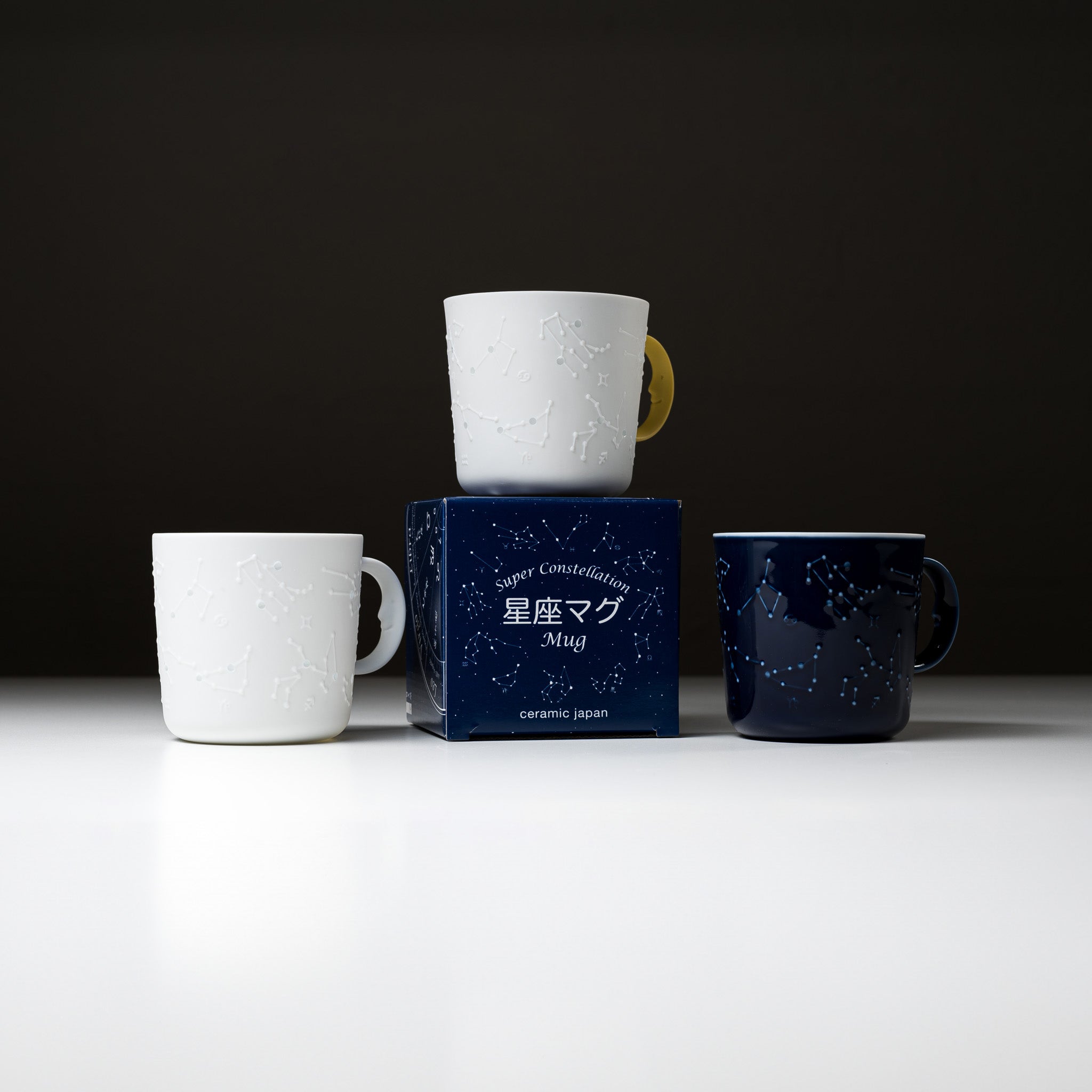 Japanese Ceramic Constellation Mug - 3 Colors, Zodiac Design for Coffee & Tea | Perfect Gift for Astrology Lovers, Home & Office Use