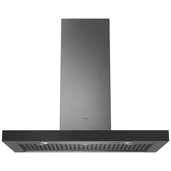 AEG 90cm Stainless Steel Range Hood with Canopy - Powerful Kitchen Ventilation for Smoke & Odor Removal - Perfect for Modern Home Cooking