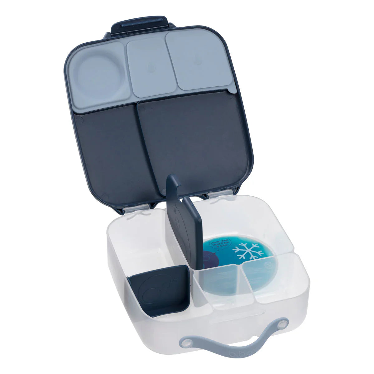 b.box MINI Lunch Box for Kids - Insulated Bento Box with Leak-Proof Lid, Perfect for School, Picnics & Travel (Midnight Black)