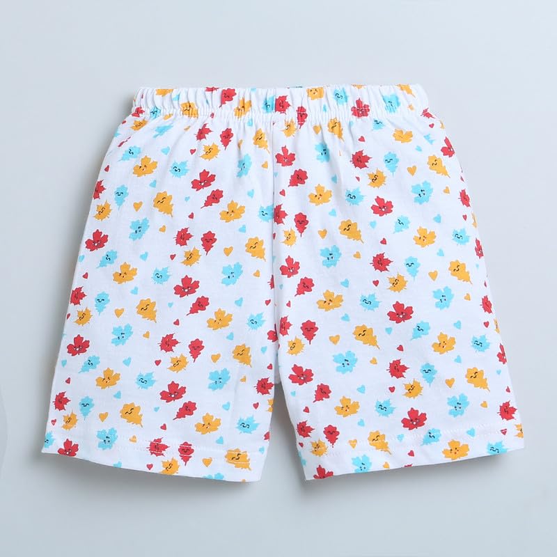 BUMZEE Sky Blue & White Baby Boys' Shorts 2-Pack - Soft Cotton Shorts for 3-6 Months (Peb8895) - Perfect for Playtime, Daycare & Summer Outfits