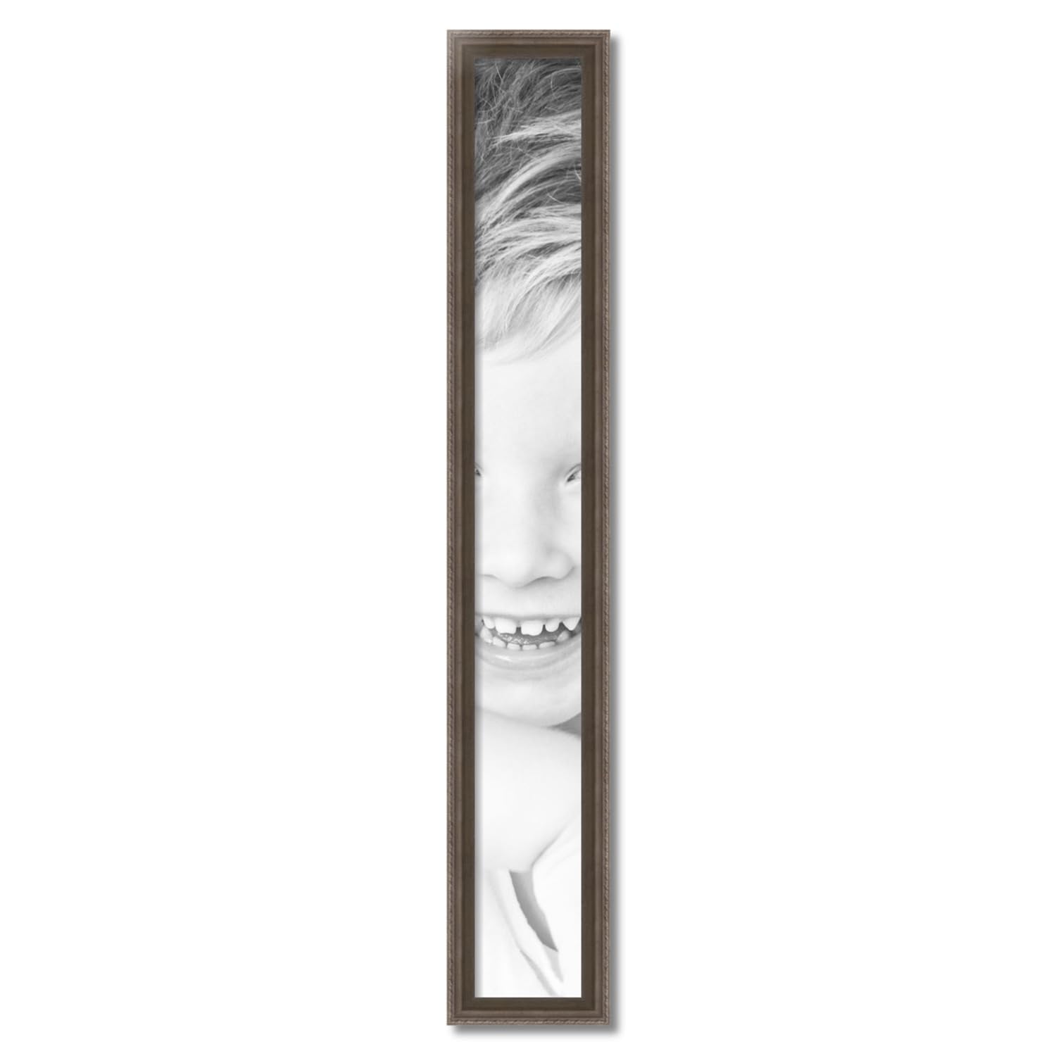 ArtToFrames 6x49 Inch Silver Wood Picture Frame - 1.5 Inch Muted Silver Custom Poster Frame for Artwork & Photos - Includes Economy Acrylic - Perfect for Home Decor, Office Display & Gift Giving