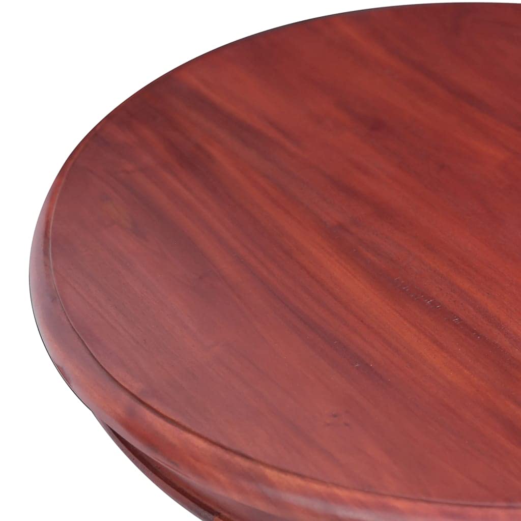 Round Wooden Side Table - 19.7
