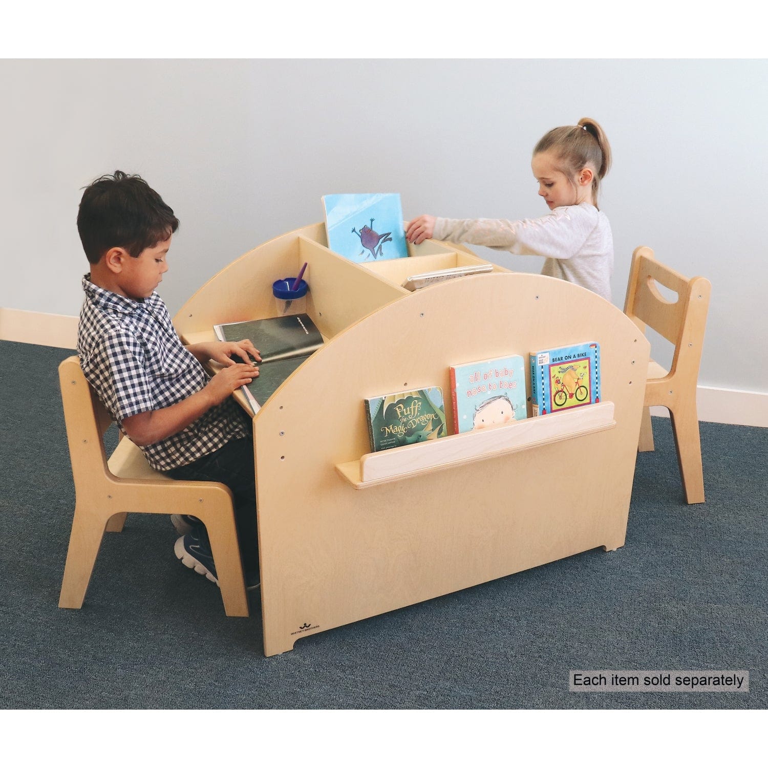 Adjustable Study Desk for Students - Ergonomic Home Office & Library Desk with Height Adjustment - Perfect for Dorm Rooms, Small Spaces & Reading Nooks