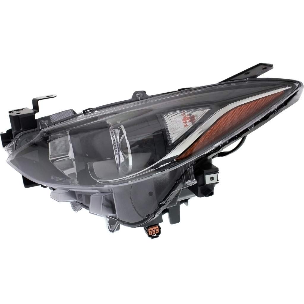 2014-2016 Mazda 3 & 3 Sport Driver Side Headlight Assembly - CAPA Certified Replacement for MA2502144/MA2502144C (BPW1510L0) | Perfect for Night Driving & Auto Restoration Projects