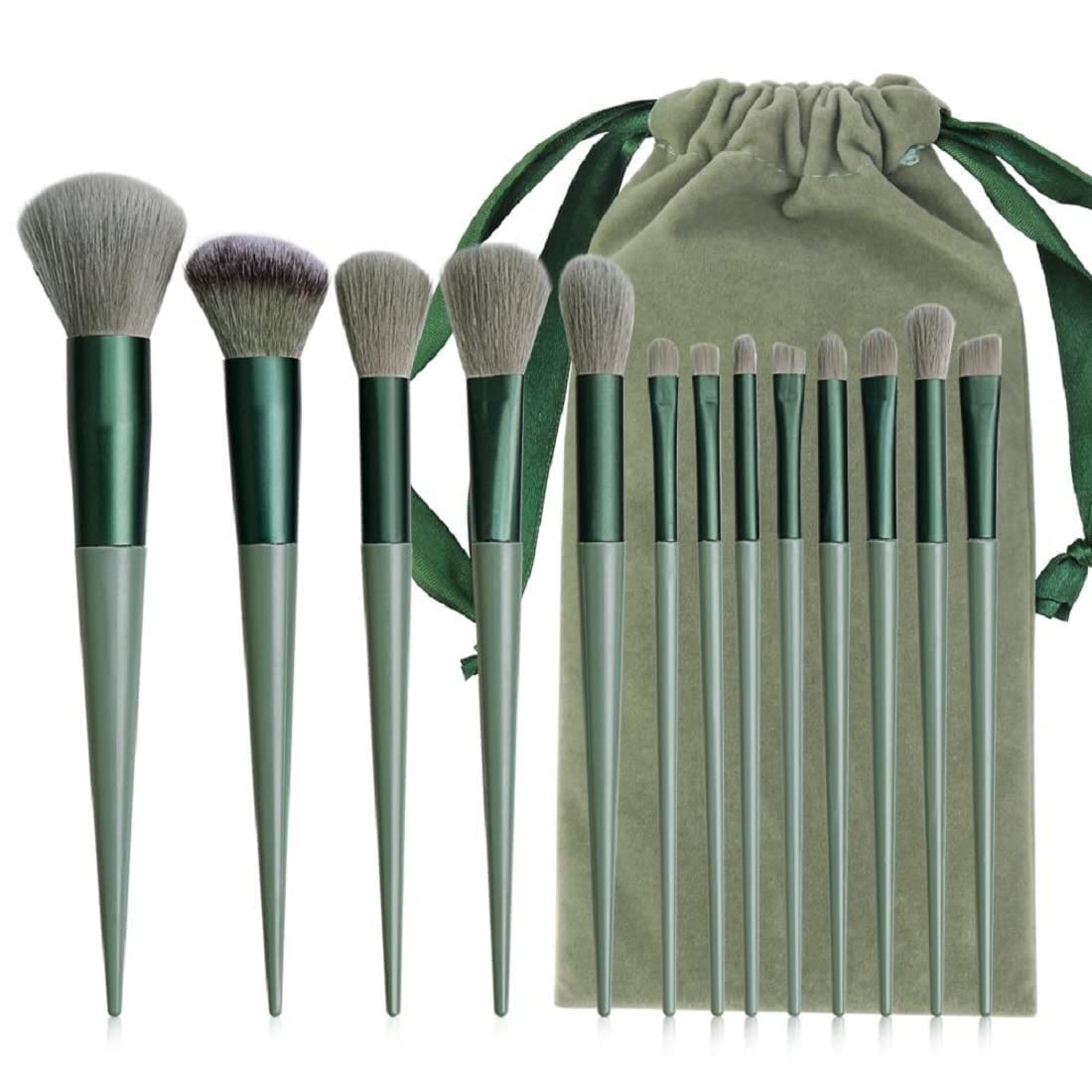 Lele Professional 13-Piece Makeup Brush Set for Eyeshadow, Powder, Blush & Foundation - Premium Cosmetic Brush Kit with Travel Pouch | Perfect for Makeup Artists & Beauty Enthusiasts at Home or On-The-Go