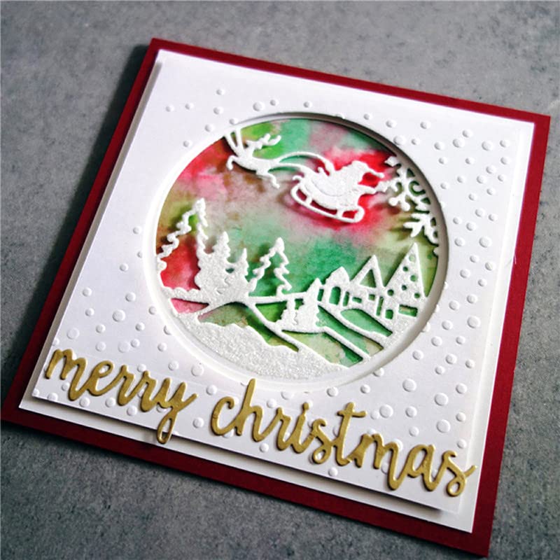 Santa Claus Metal Paper Cutting Dies for DIY Scrapbooking, Photo Albums & Card Making - Christmas Card Embossing Stencils & Holiday Craft Decorations (Perfect for Christmas Greeting Cards, Gift Tags & Home Decor)