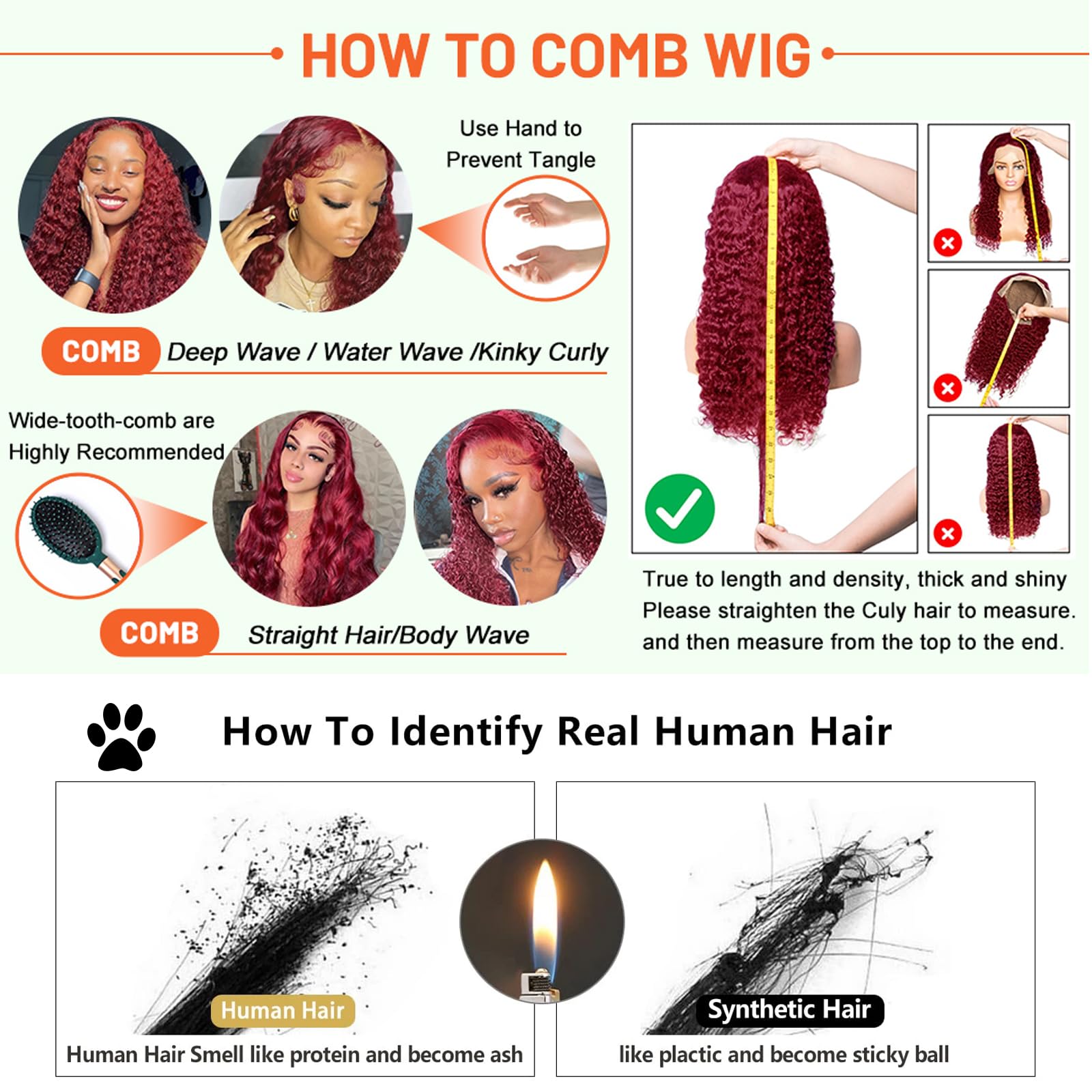 28 Inch Deep Wave Lace Front Wigs Human Hair - 13x4 Burgundy Pre Plucked 99J Lace Front Wig with 180% Density for Women | Natural Looking Curly Human Hair Wig for Daily Wear, Cosplay & Special Occasions