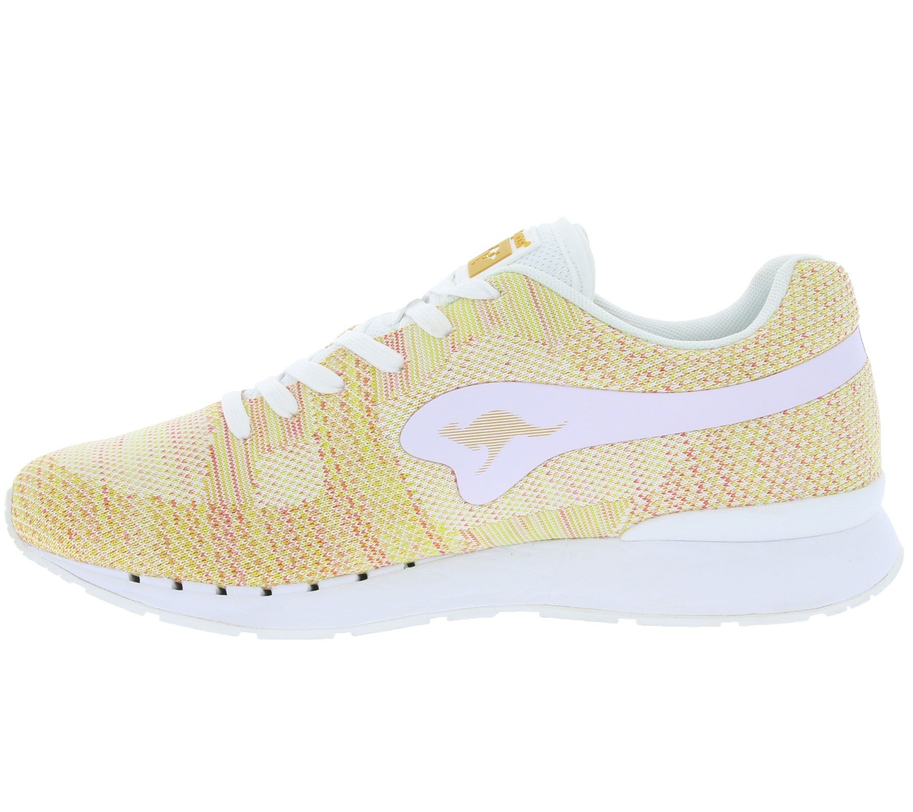 KangaROOS Coil R1-Woven Unisex Low-Top Sneakers for Men & Women - Lightweight Comfortable Walking Shoes for Running, Gym, and Casual Wear