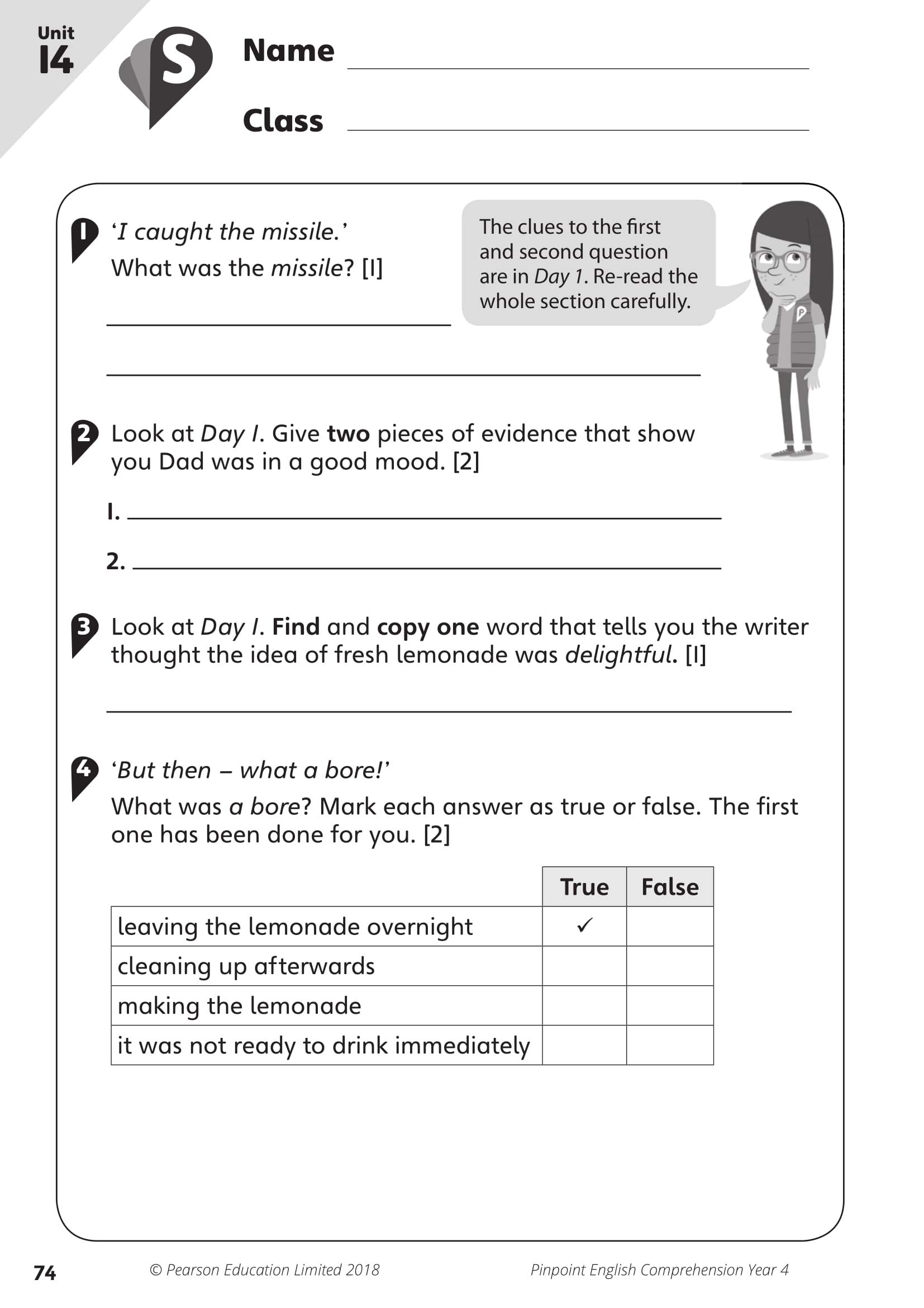 Pinpoint English Comprehension Year 4: Photocopiable Targeted Practice Workbook for Elementary Students - Perfect for Classroom Activities & Homeschool Learning