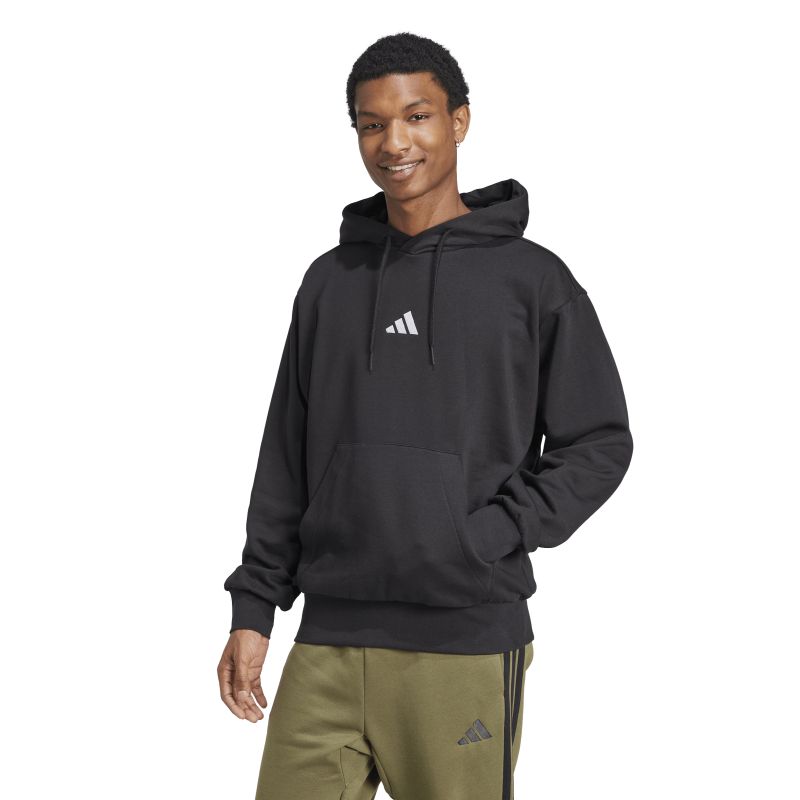 Adidas Men's Essentials Feelcozy Fleece Hoodie - Soft & Warm Pullover Sweatshirt for Casual Wear, Gym, and Outdoor Activities