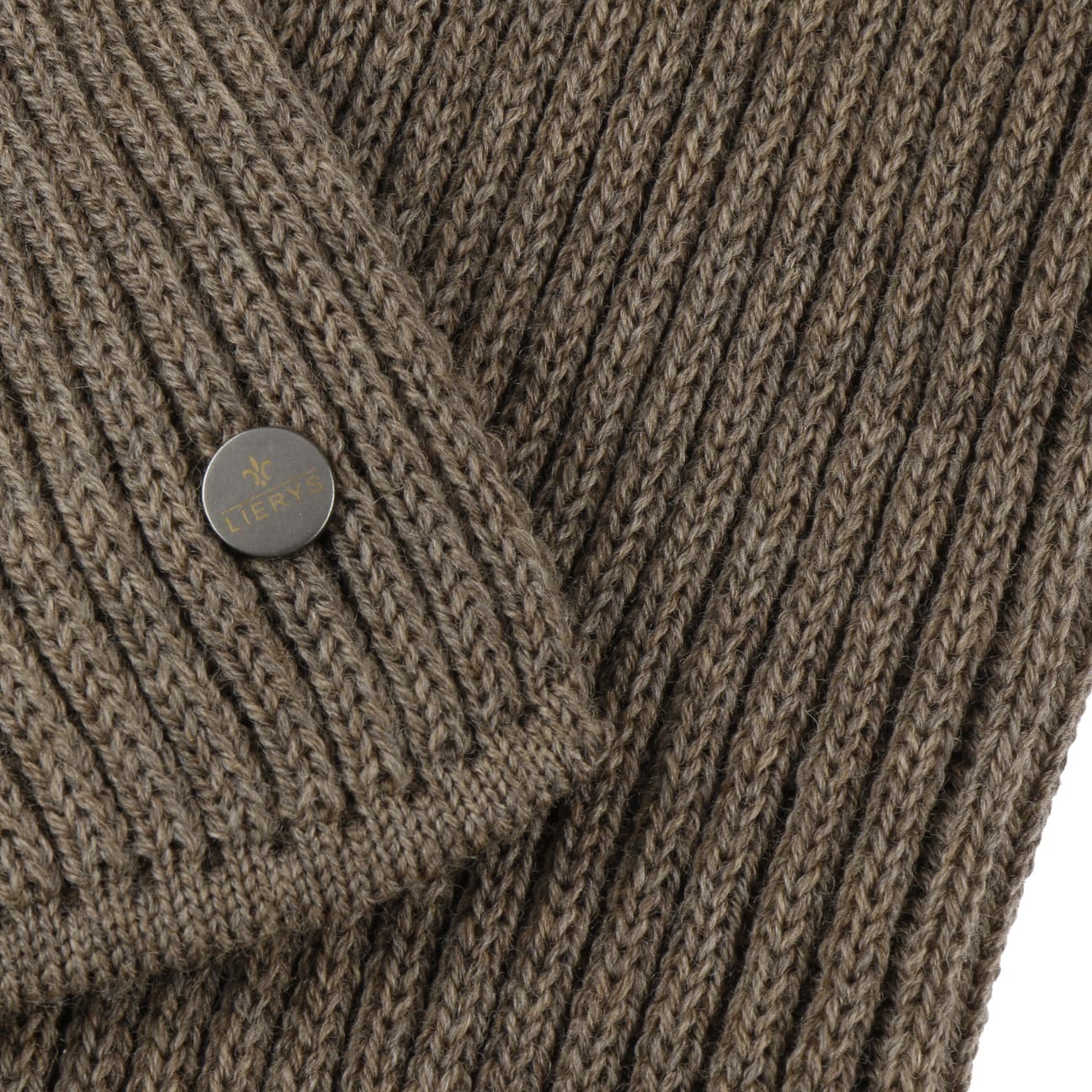 Lierys Premium Merino Wool Rib Scarf - Soft & Warm Winter Accessory for Men & Women - Perfect for Cold Weather, Outdoor Activities & Fashion Styling