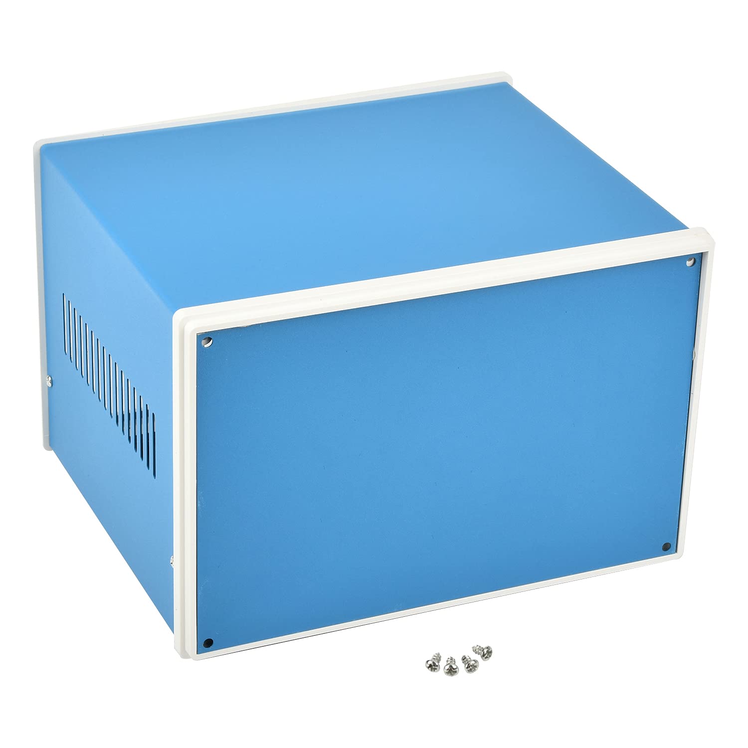 Fielect Blue Metal Electronic Enclosure Project Box - 8.27