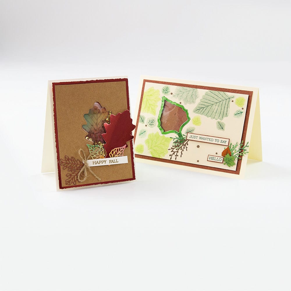 Golden Leaves Autumn Shaker Creator Collection - DIY Fall Craft Kit for Scrapbooking, Card Making & Home Decor - Perfect for Thanksgiving, Halloween & Seasonal Projects