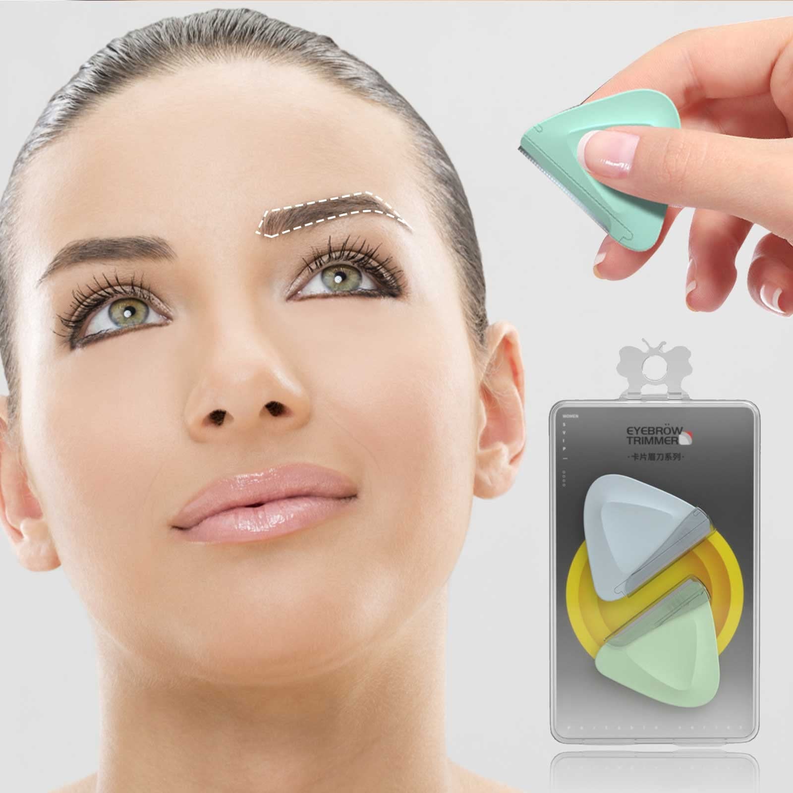 Professional Eyebrow Razor & Shaper - Precision Trimmer for Perfect Eyebrow Shaping, Facial Hair Removal & Grooming - Ideal for Christmas, Valentine's Day Gifts - Great for Home Use, Travel & Salon Professionals (Size B)