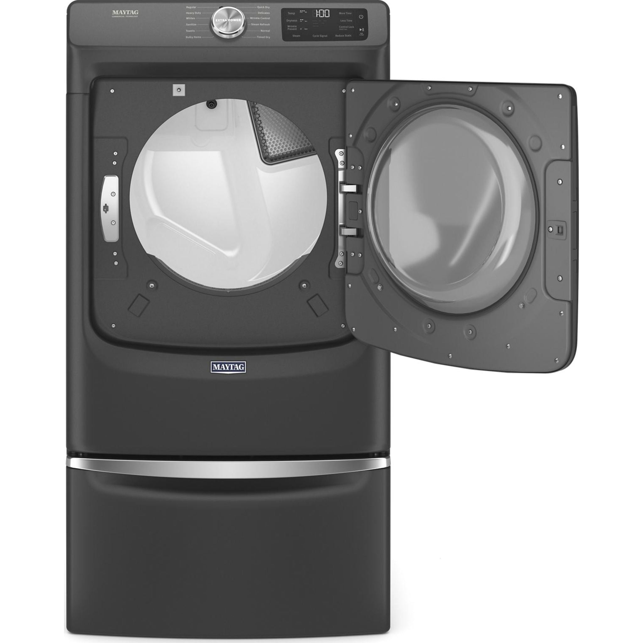 Maytag YMED6630MBK Electric Dryer - 7.4 cu. ft. Capacity, Energy Efficient, Volcano Black | Perfect for Large Families & Laundry Rooms