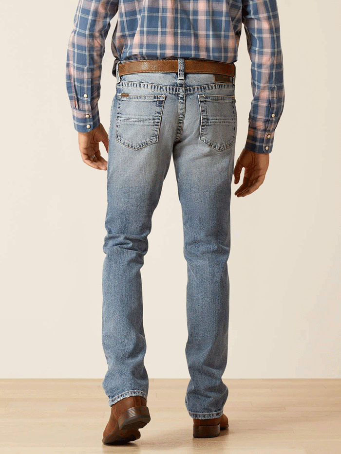 Ariat Men's M8 Modern Stretch Grizzly Slim Fit Jeans - Comfortable Denim Pants for Work, Casual Wear & Outdoor Activities