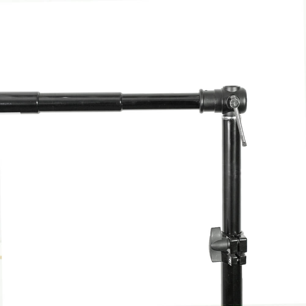 2x4m Dual Grey/White Vinyl Photography Backdrop with Telescopic Support Stand - Perfect for Studio, Portrait, and Product Photography