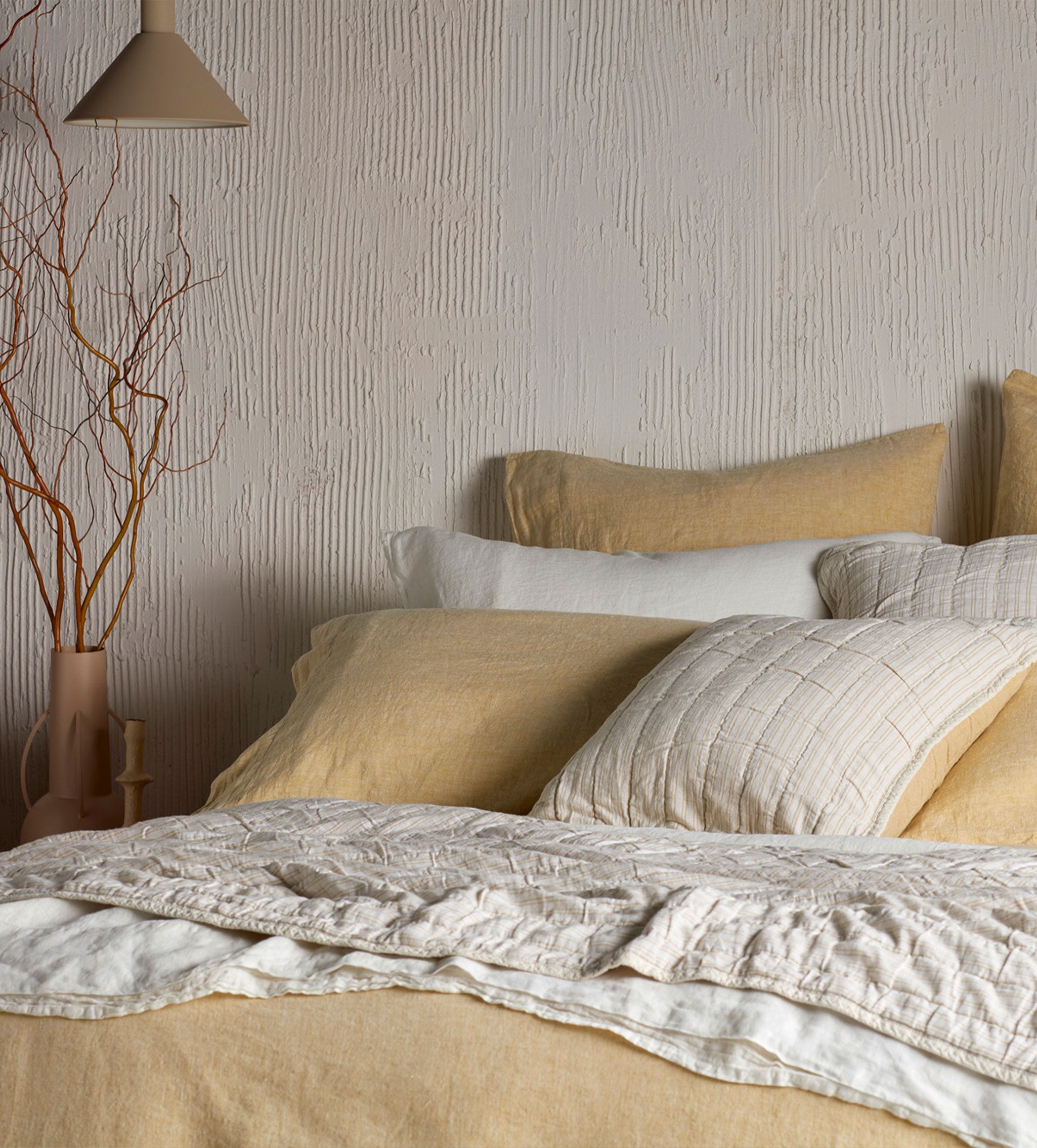 Buttercup 100% Linen Pillowcase Set - Breathable & Soft Bedding for Home, Hotel, or Airbnb - Premium Flax Fabric for Comfortable Sleep