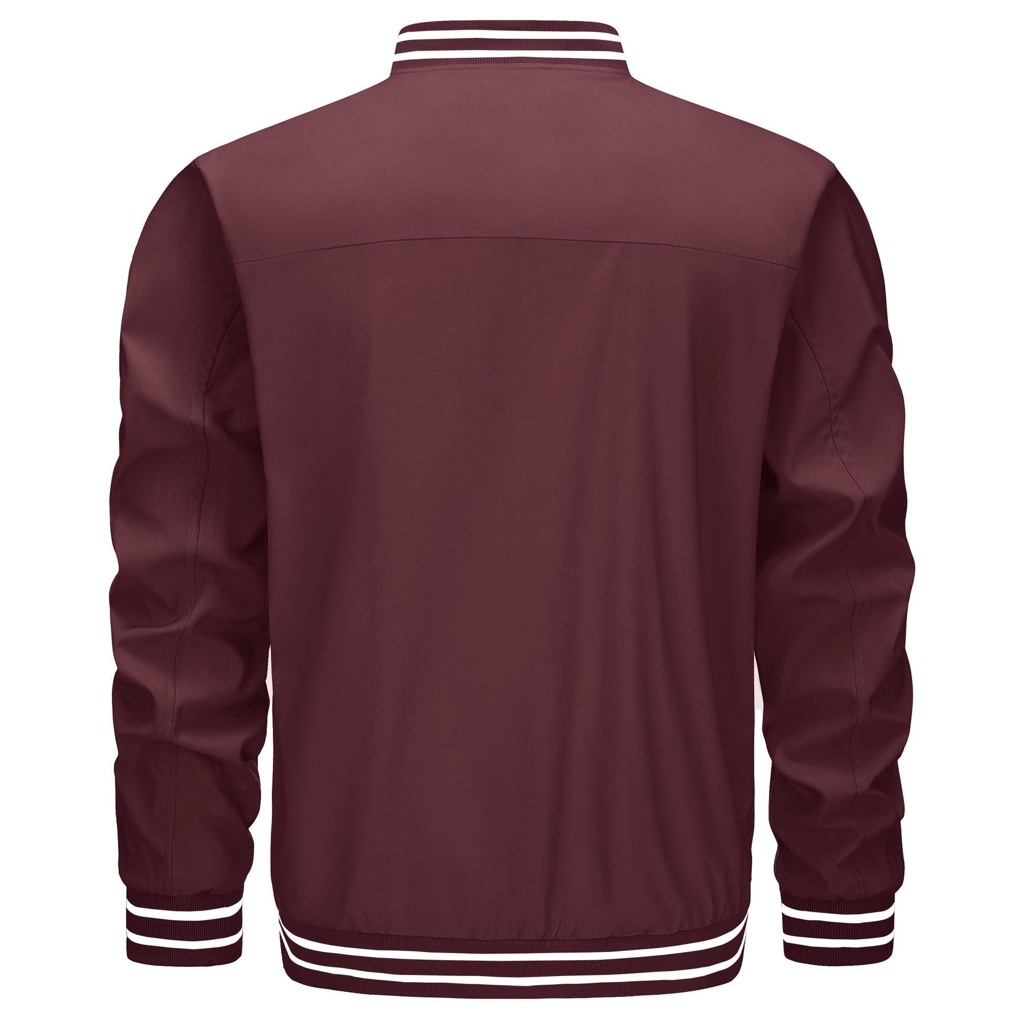 TACVASEN Men's Lightweight Jacket - Windproof Bomber Jacket with Zipper & Pockets for Spring/Fall | Perfect for Outdoor Activities, Travel & Casual Wear