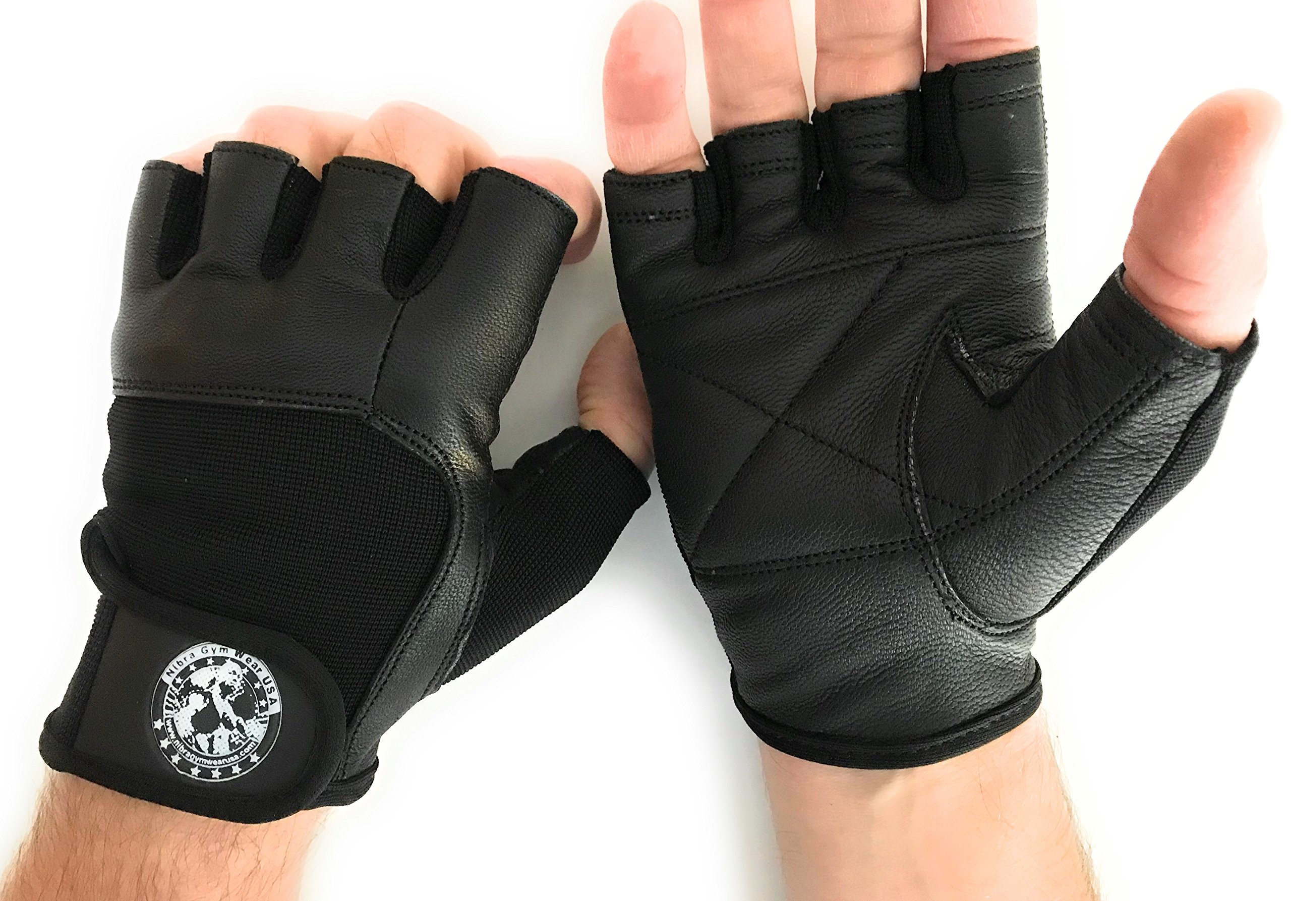 Best Gym Gloves for Men & Women - Black Padded Workout Gloves with Wrist Support for CrossFit, Weightlifting & Biking | Perfect for Gym Training & Outdoor Fitness