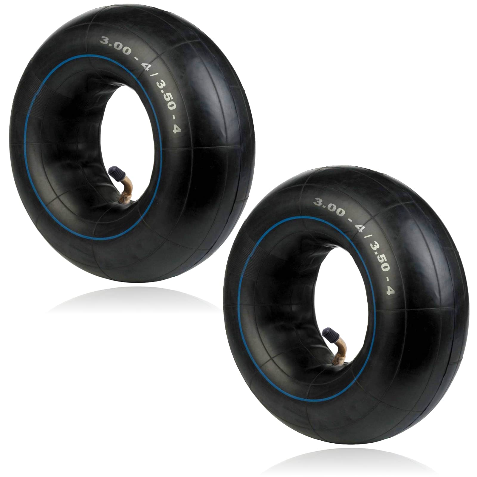 SPARES2GO 3.00-4 & 3.50-4 Inner Tube for Mobility Scooters - Compatible with ShopRider Steamer, Sport, Sunrunner, Wizz, 6Runner HD, Jetstream (Pack of 2) - Perfect Replacement for Smooth Rides in Parks and Neighborhoods