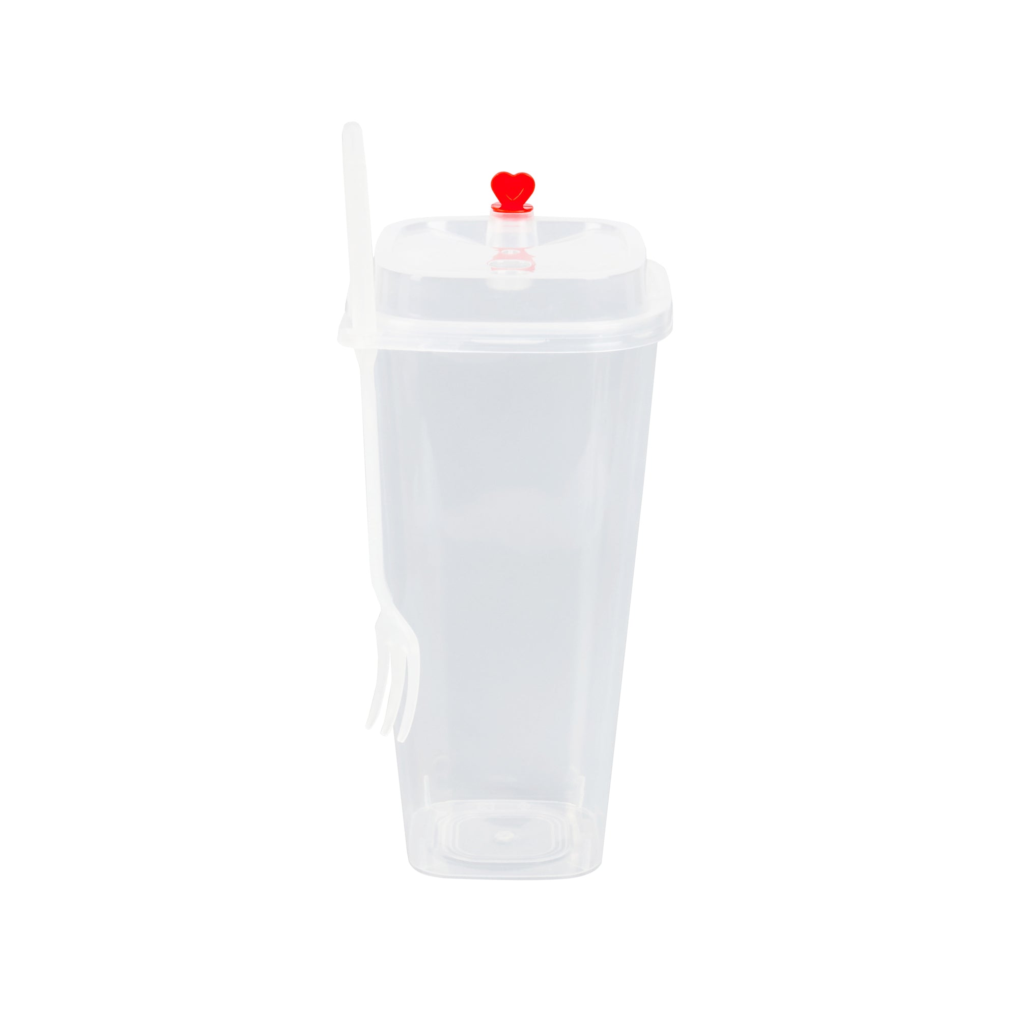 24 oz Clear Plastic Salad To Go Containers with Lids & Forks - 100 Pack | BPA-Free Meal Prep Containers for Office Lunch, Picnics & Takeout Food Storage