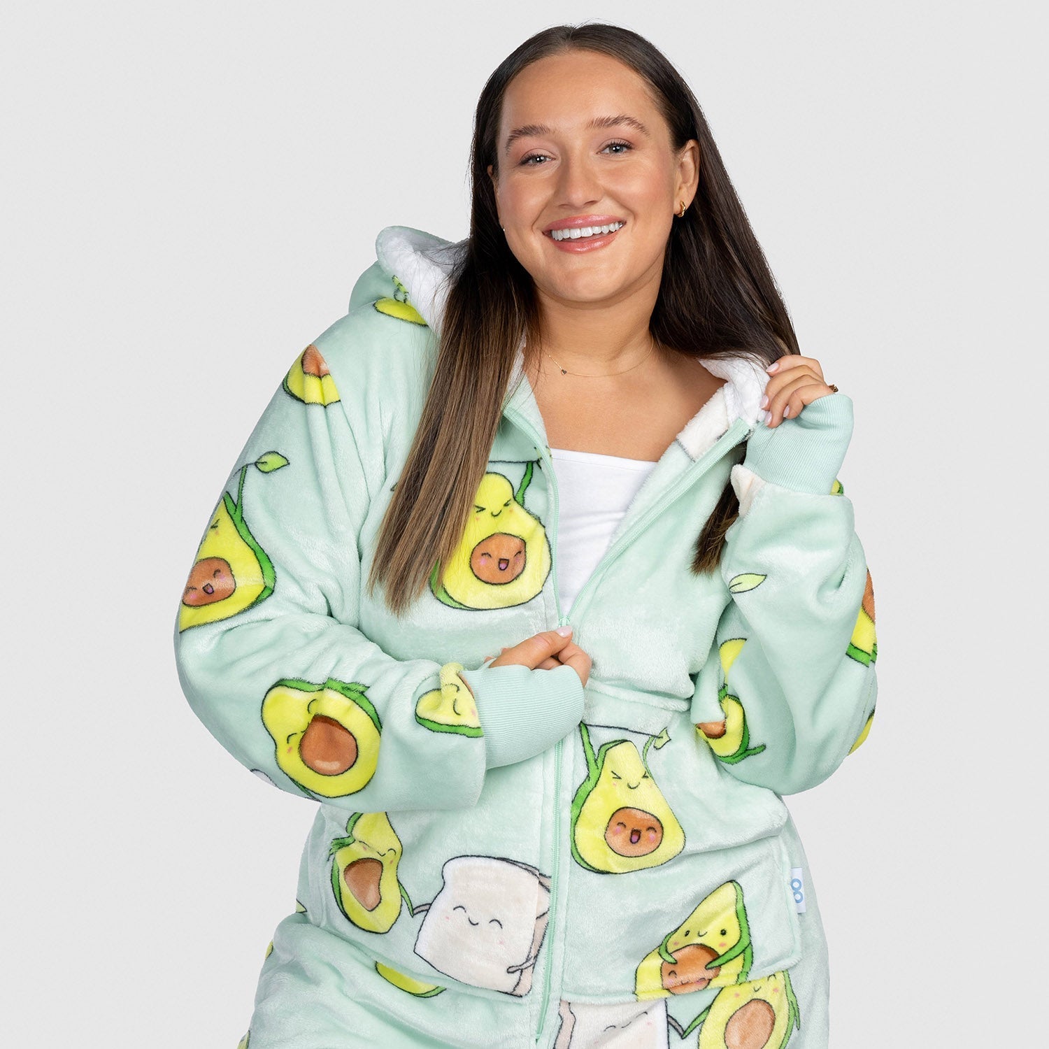 Soft & Cozy Avocado Onesie for Adults & Kids - Cute & Comfortable Pajamas for Sleepwear, Lounge Wear, and Halloween Costumes