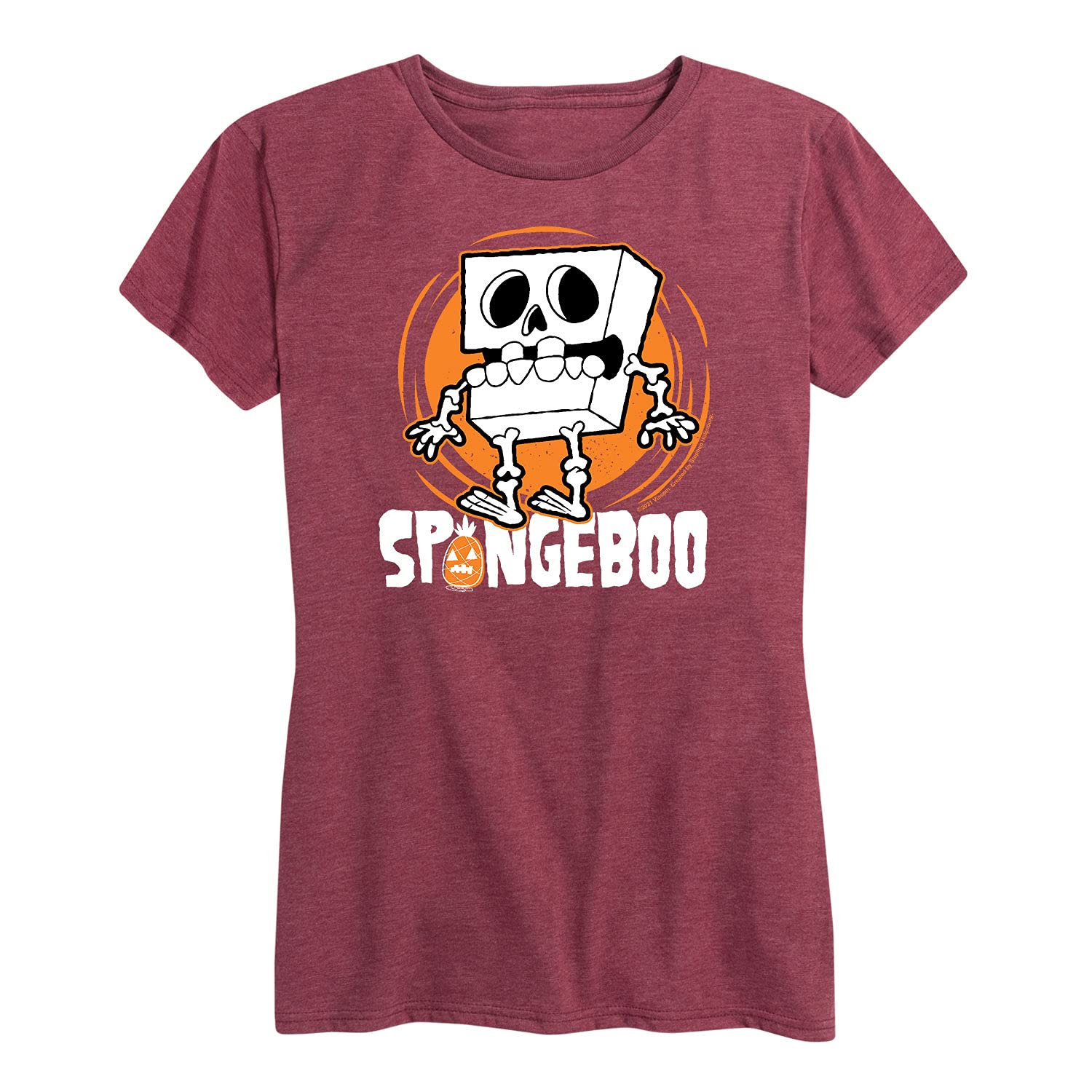 HYBRID APPAREL Spongebob Squarepants Graphic T-Shirt for Women - Soft Short Sleeve Casual Tee - Perfect for Everyday Wear, Beach Outings & Cartoon Lovers