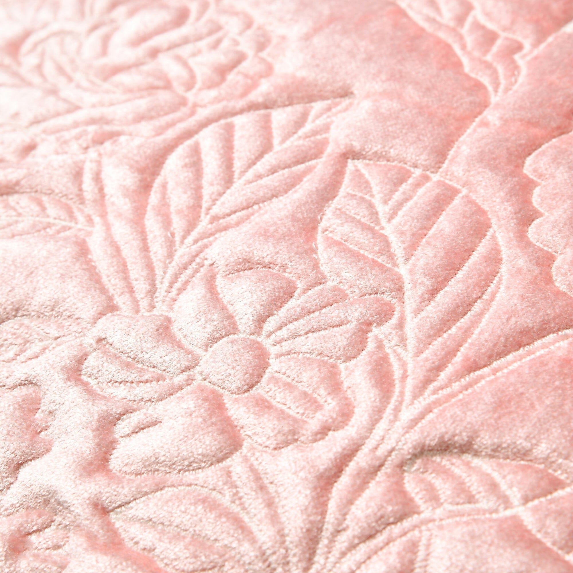 Pink Floral Quilted Cushion Cover 18x18 Inches - Soft Decorative Pillow Case for Sofa, Bed, Living Room & Home Decor