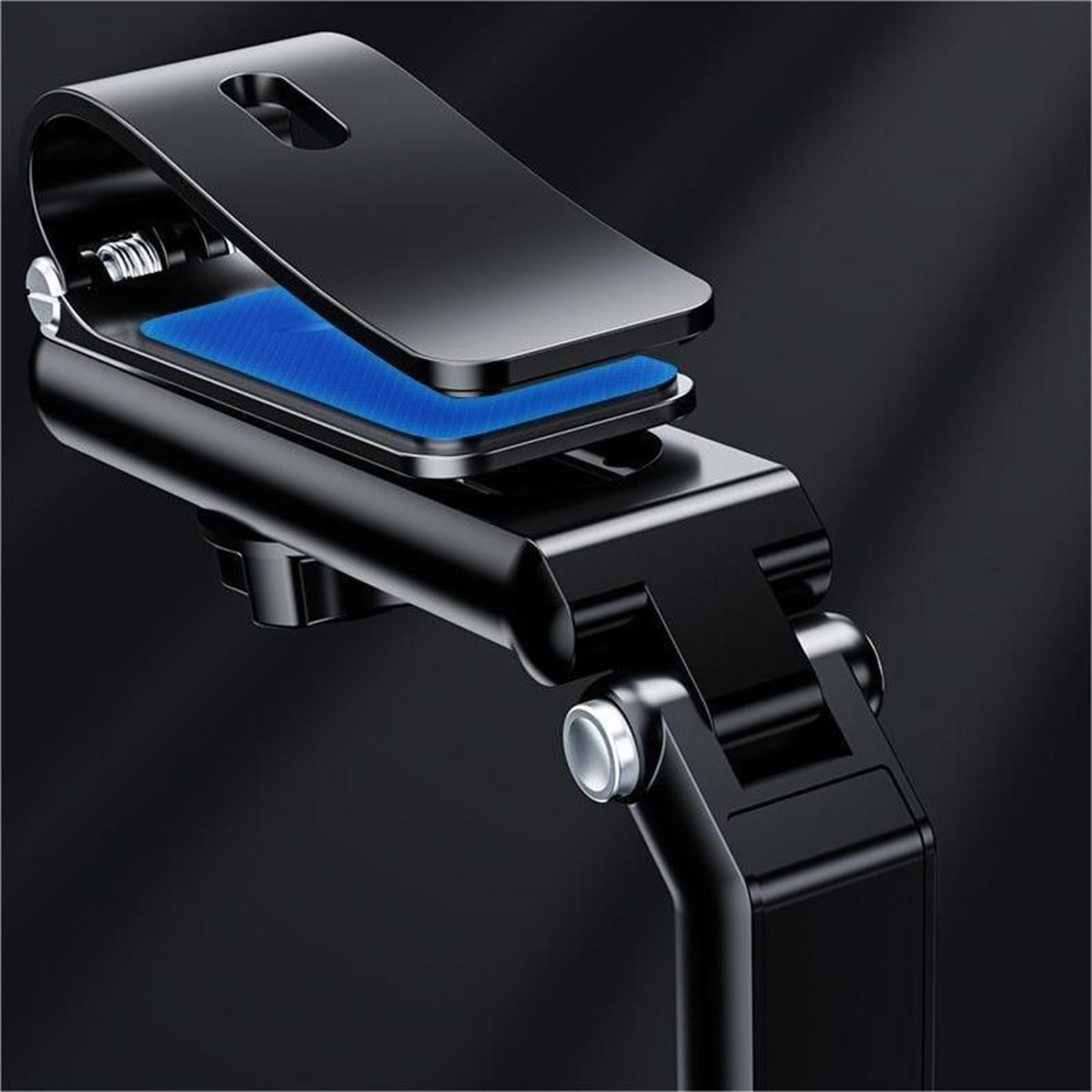 WINGKA Retractable & Rotatable Car Phone Holder for Sun Visor - 360° Adjustable Phone Mount for Dashboard & Windshield - Universal Smartphone Stand for Driving, GPS Navigation & Hands-Free Calls