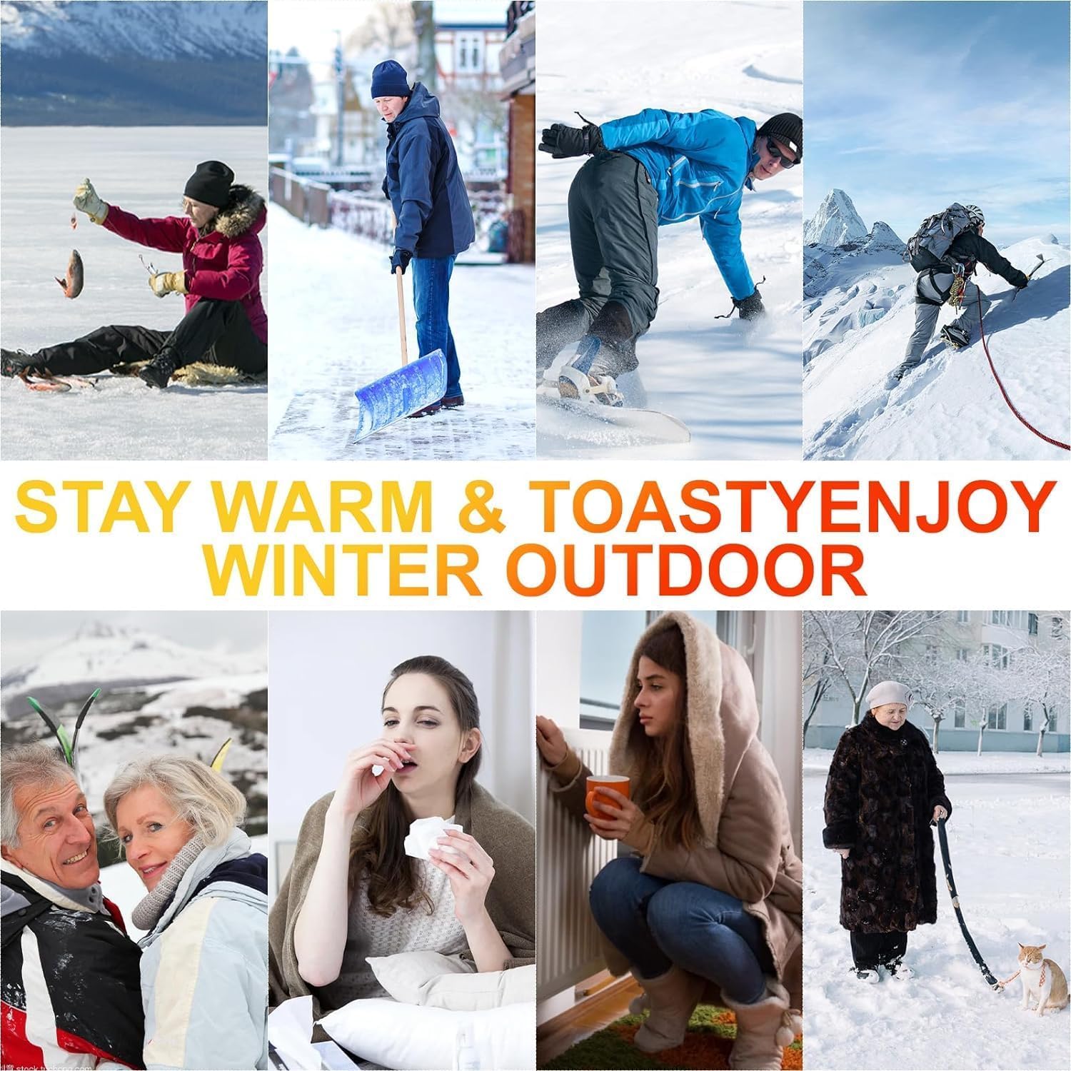 Electric Heated Socks for Men & Women - Battery Powered Winter Thermal Socks with Adjustable Heat - Perfect for Skiing, Hiking & Cold Weather Outdoor Activities